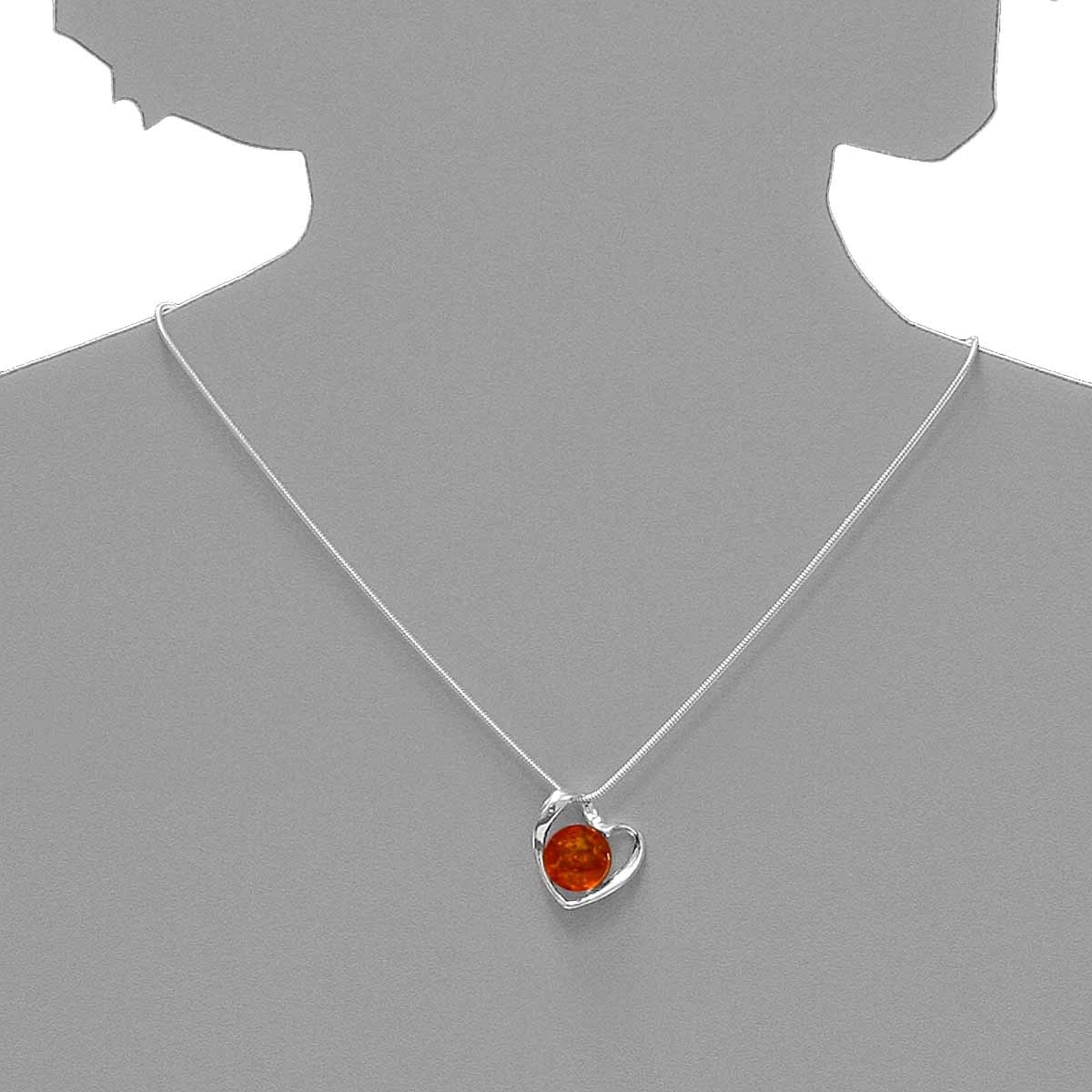 OSTSEE-SCHMUCK Kettenanhänger »Ostsee-Schmuck Anhänger Gleiter-Herz Anhänger Gleiter-Herz«, (1 tlg.)