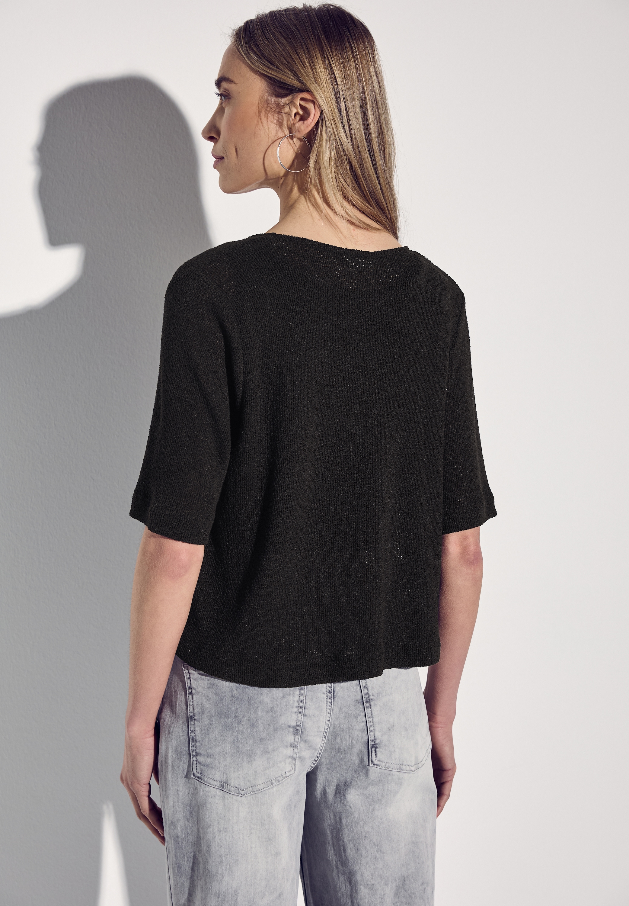 STREET ONE Shirtjacke, im Strick-Look