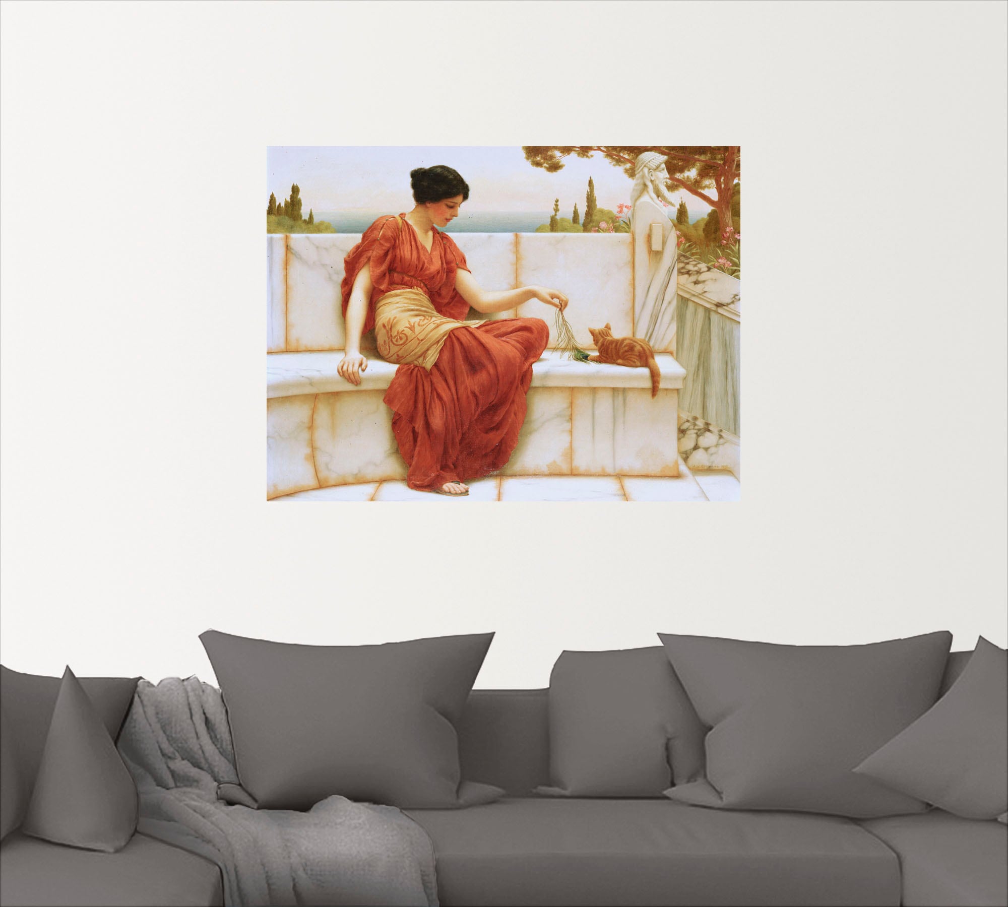 Artland Leinwandbild »Der Liebling. 1901«, Frau, (1 St.), auf Keilrahmen gespannt