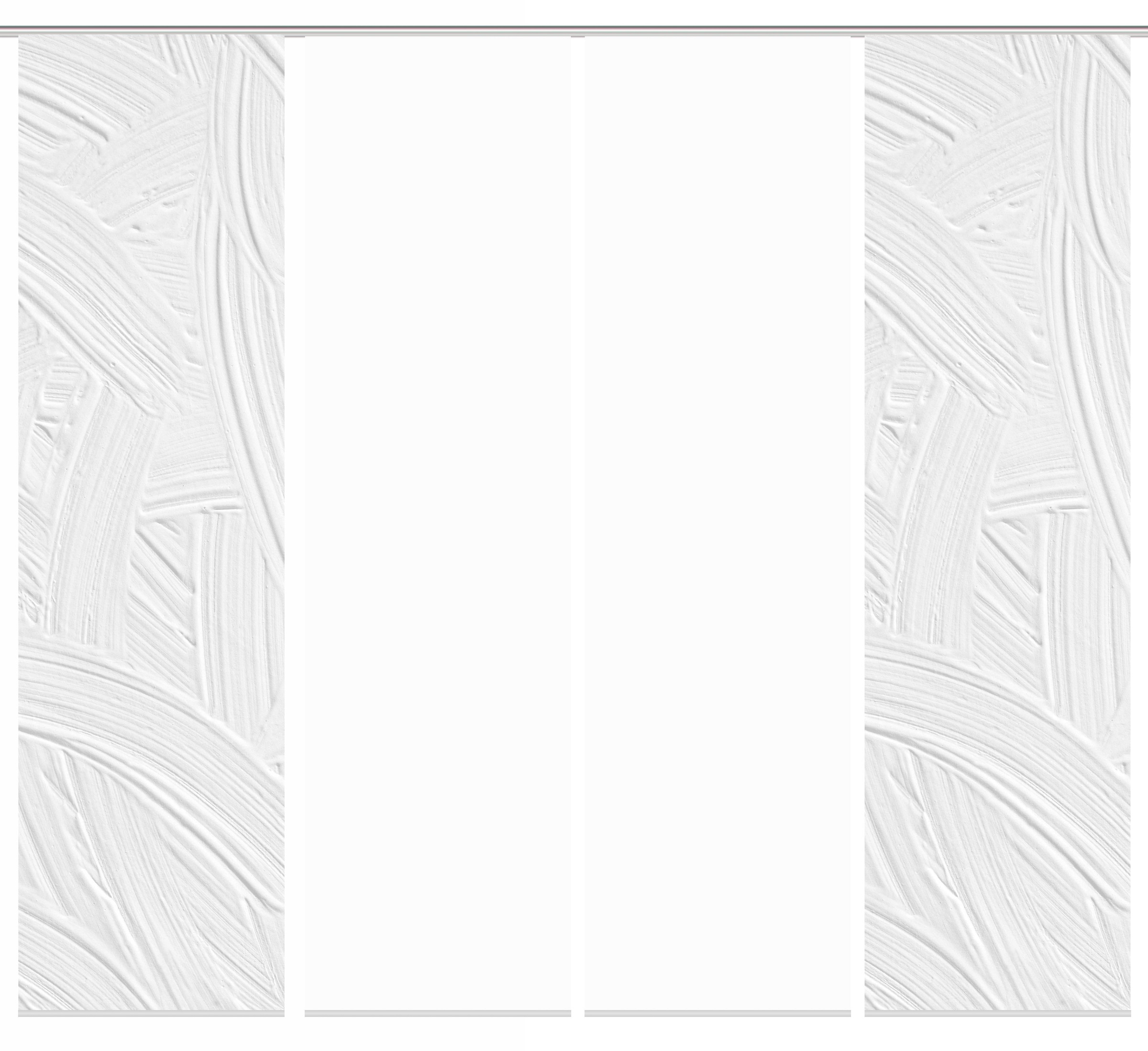 Thumbnail - HOME WOHNIDEEN Schiebegardine "TALIA 4er SET" Paneelwagen 4 Stk. tlg. Schiebevorhang Digidruck 4er Set TALIA