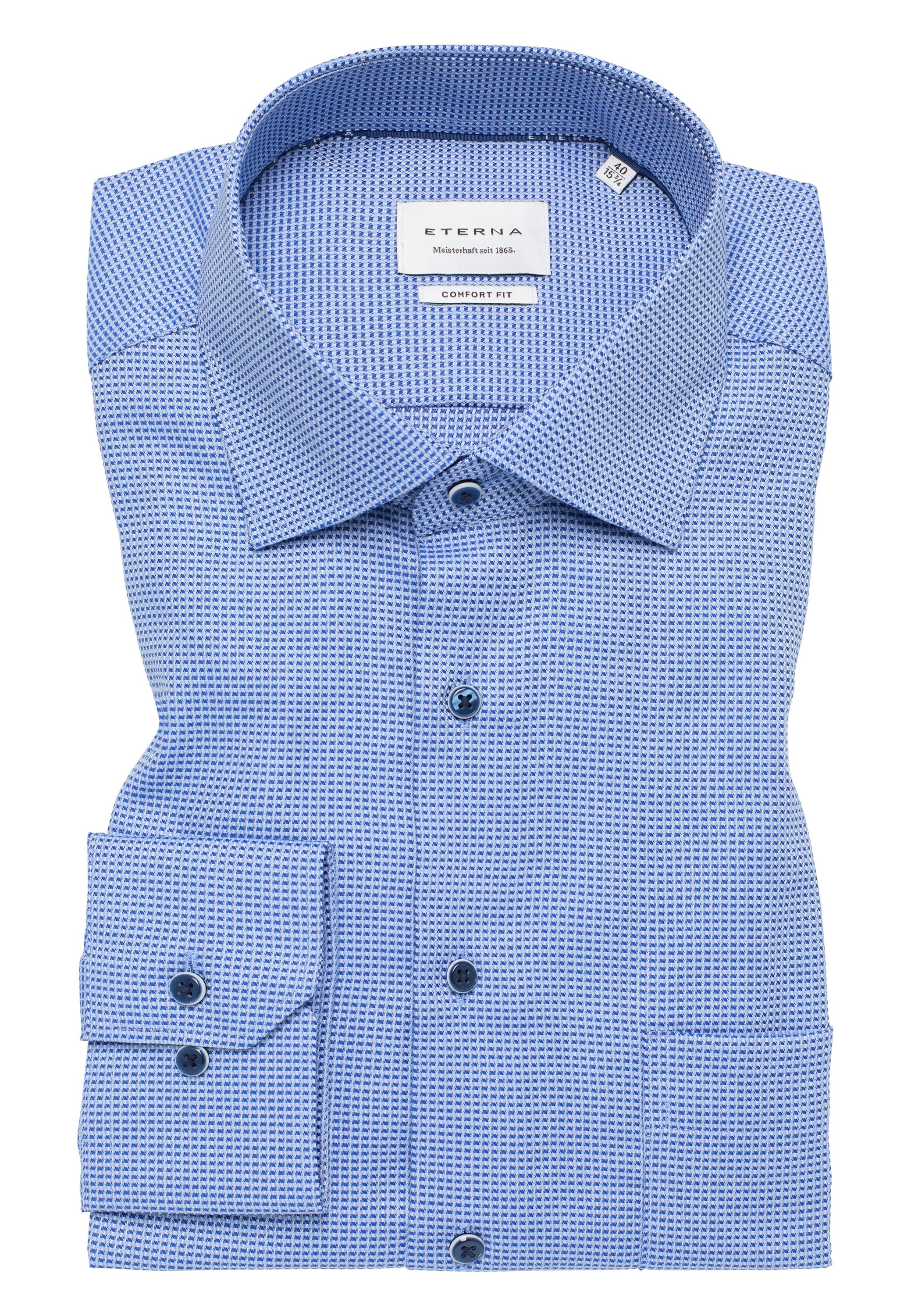 Eterna Langarmhemd »COMFORT FIT«, NON IRON (bügelfrei)