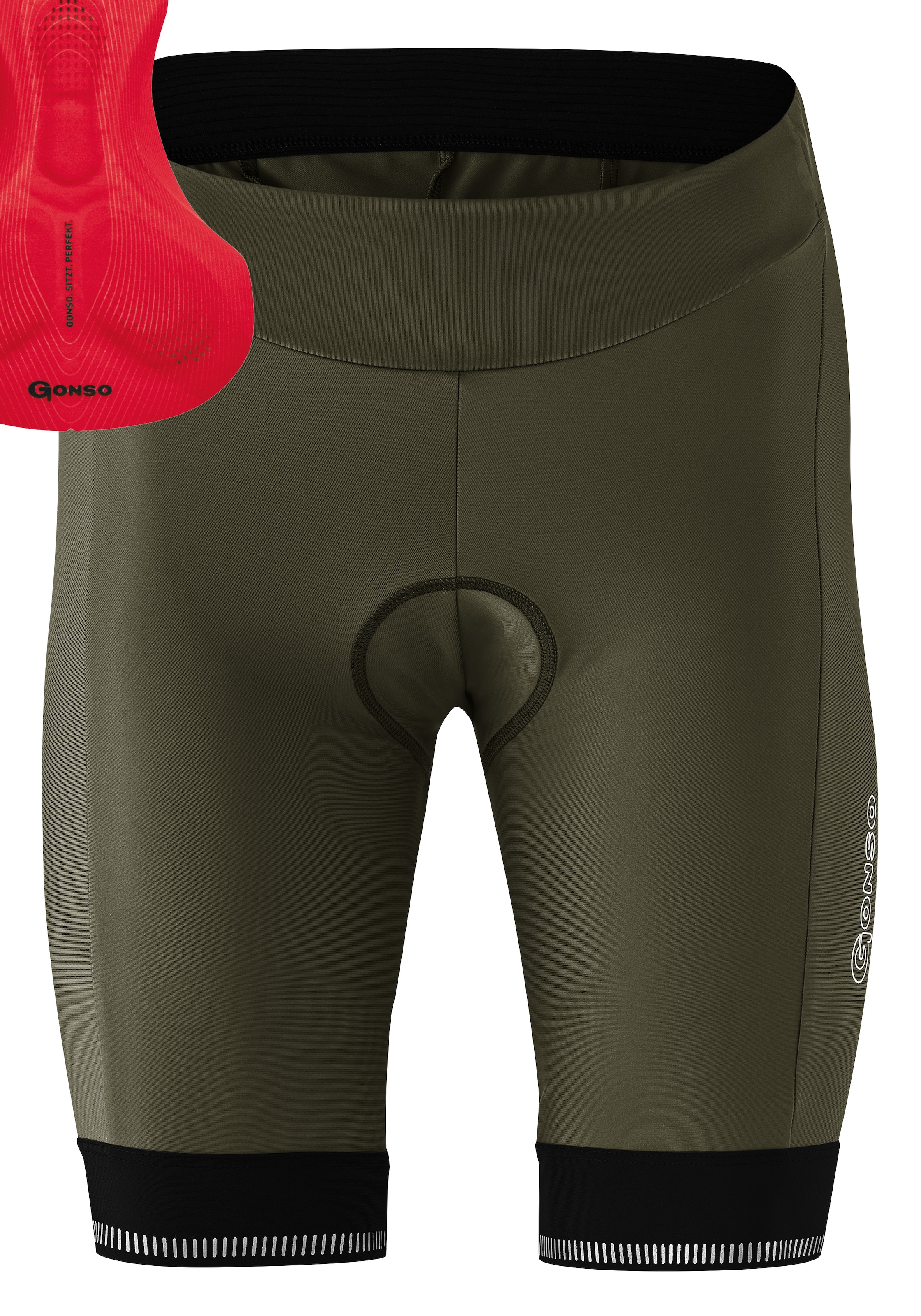 Gonso Fahrradhose "SITIVO W" Damen Radhose, Radlerhose mit speziellem Sitzpolster, Tight Fit