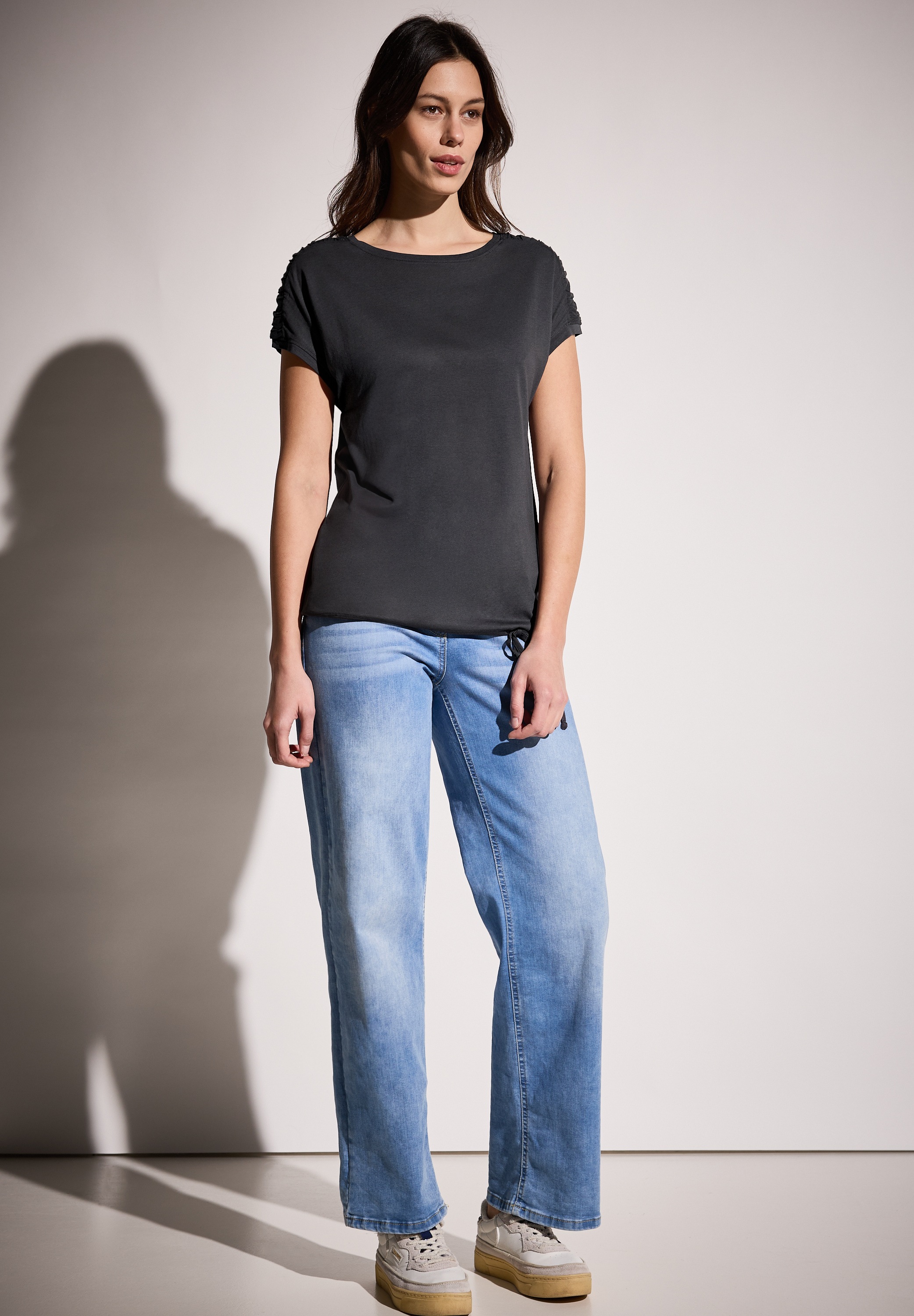 Cecil T-Shirt, mit Tunnelzug am Saum