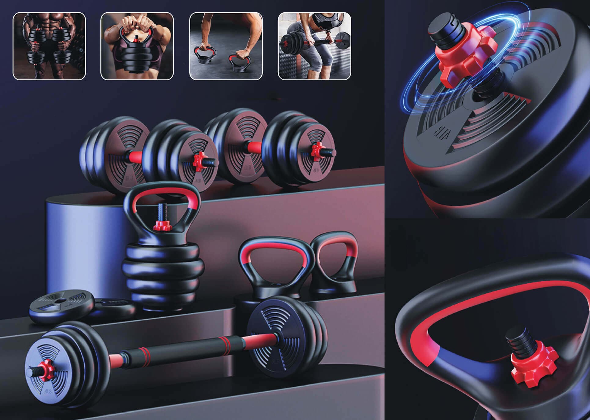 Christopeit Sport® Hantel-Set »ASG Hantelset 20 kg« 20 kg