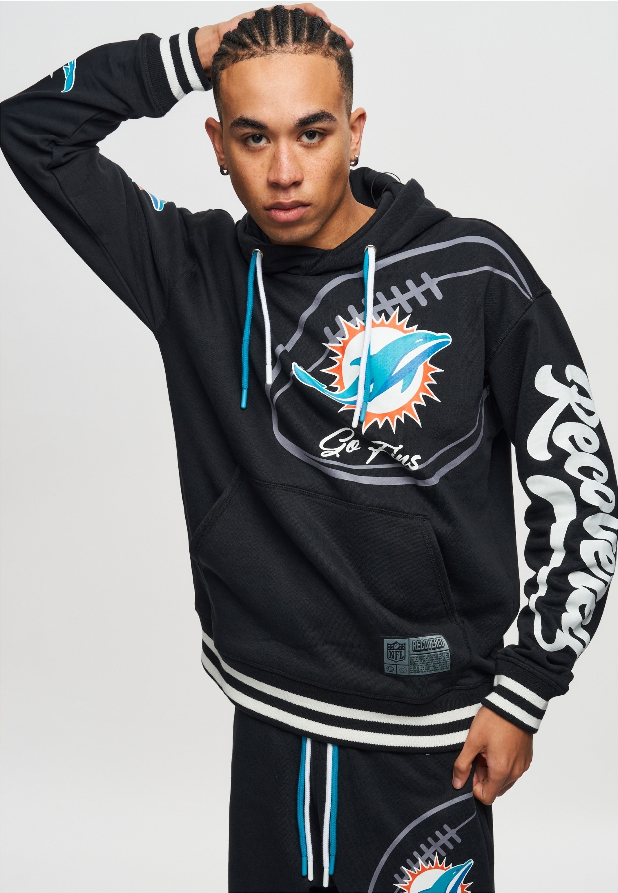 Recovered Kapuzensweatshirt »NFL Dolphins Go Fins«, für alle Miami Dolphins-Fans