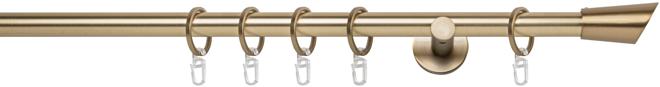 mydeco Gardinenstange »20mm Rag Wandträger 6,5 cm«, 1 läufig-läufig, Fixmaß