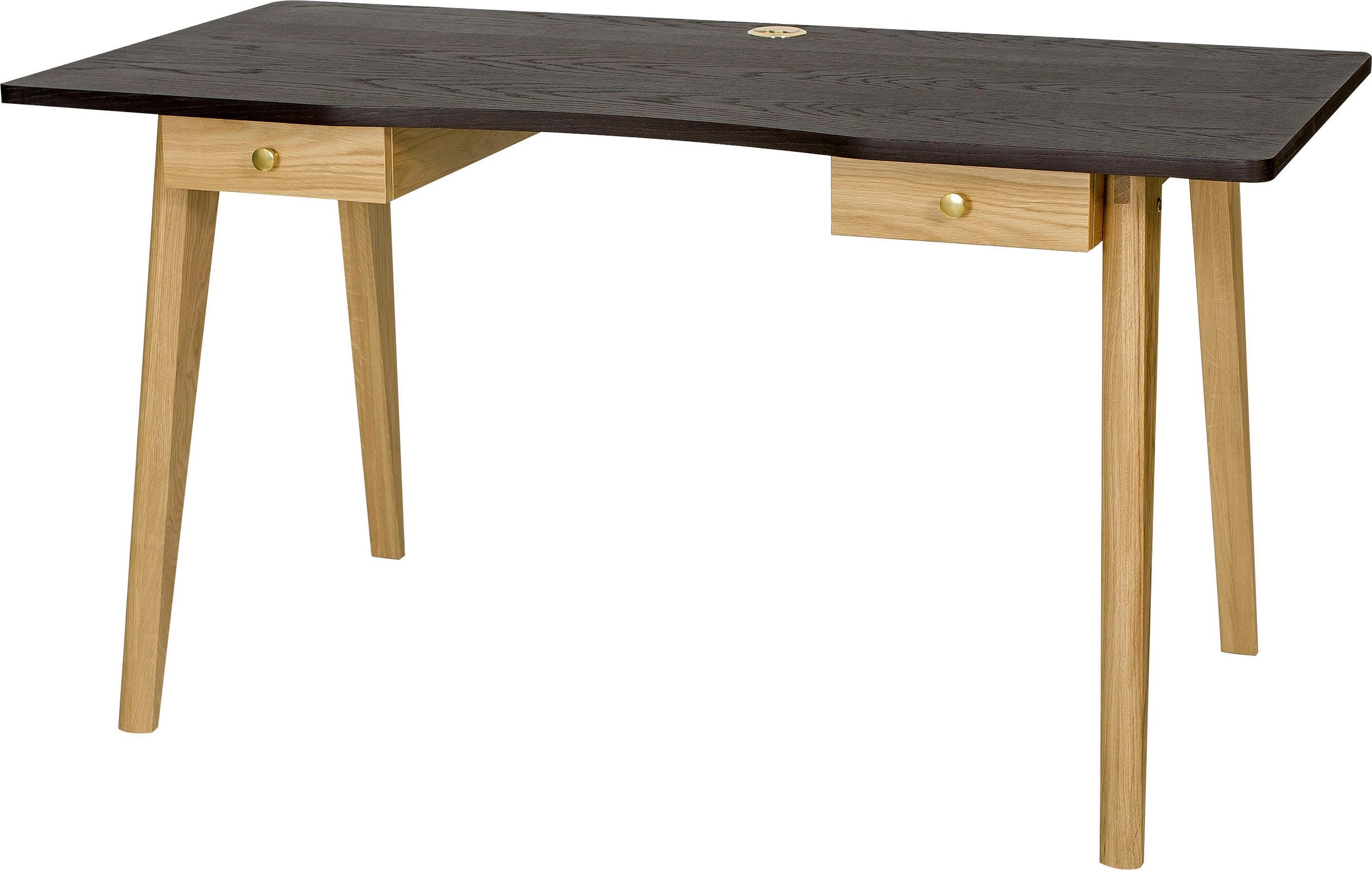 Thumbnail - Woodman Schreibtisch "Peer" im skandinavian Design, Tischbeine aus massiver Eiche, FSC