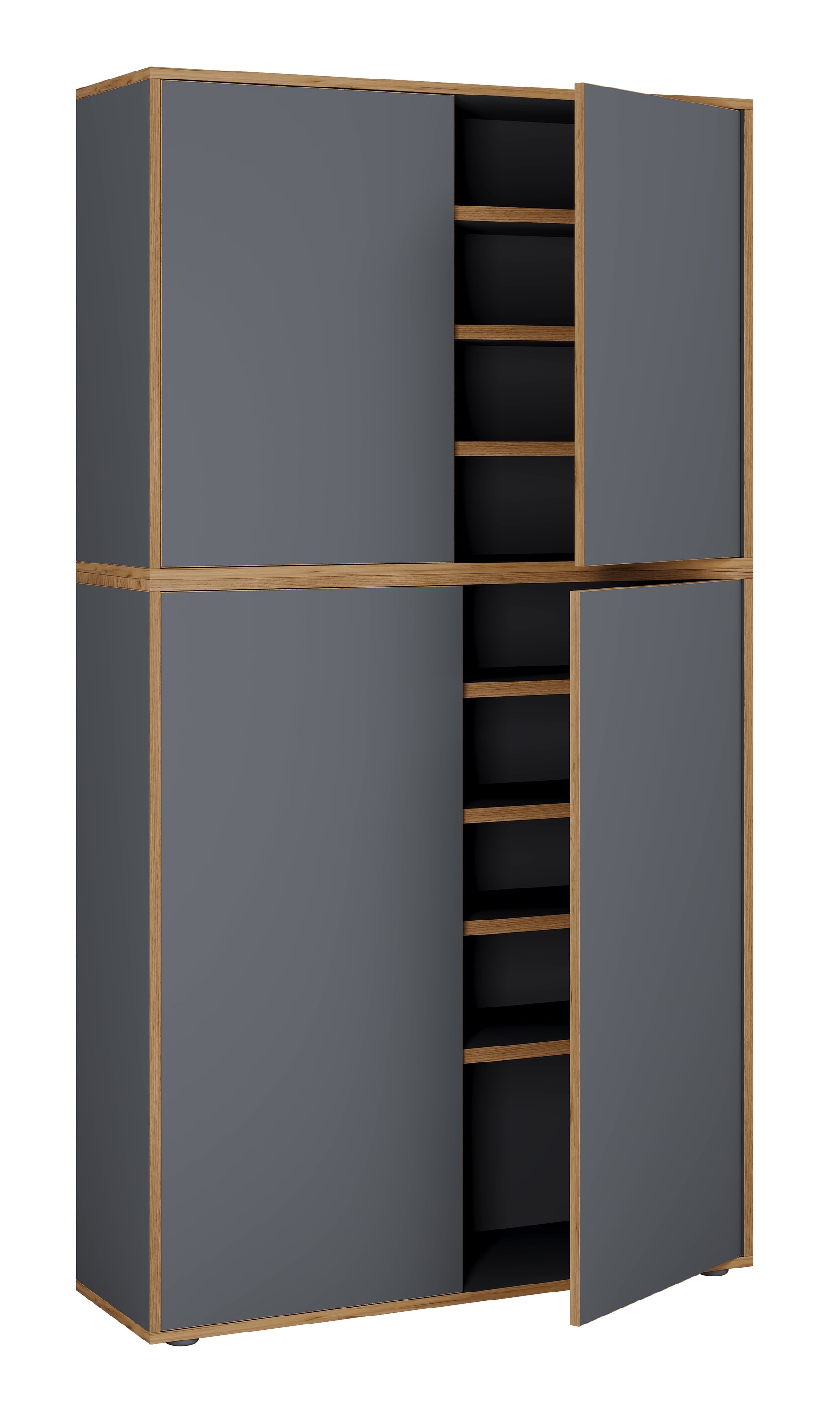 VCM Schuhschrank »Holz Großer Schuhschrank Schuhkommode Salia B100« 1 Stk. tlg.