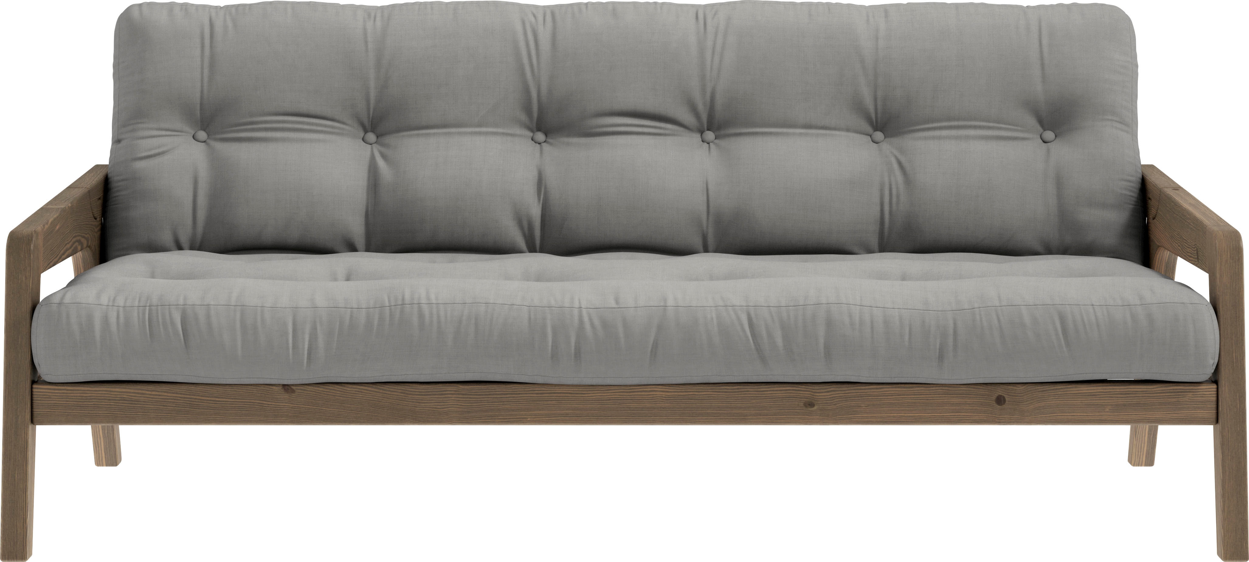 Karup Design Schlafsofa "Grab, inkl. Futonmatratze - aus massivem Kieferholz, 130x190 cm" Mit Holzstruktur, inkl. Futonmatratze, Liegefläche 130x190 cm