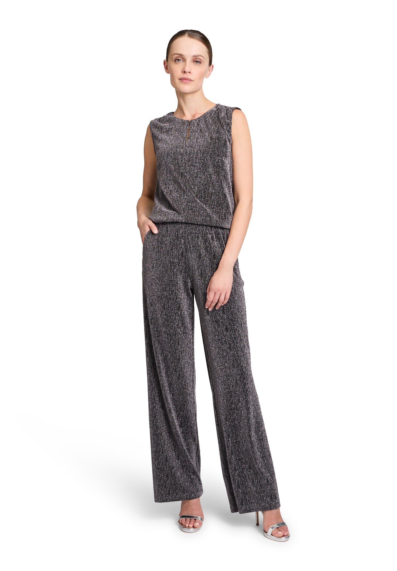 Betty&Co Stoffhose »Betty & Co Stoffhose im Glitzer-Look«, Material