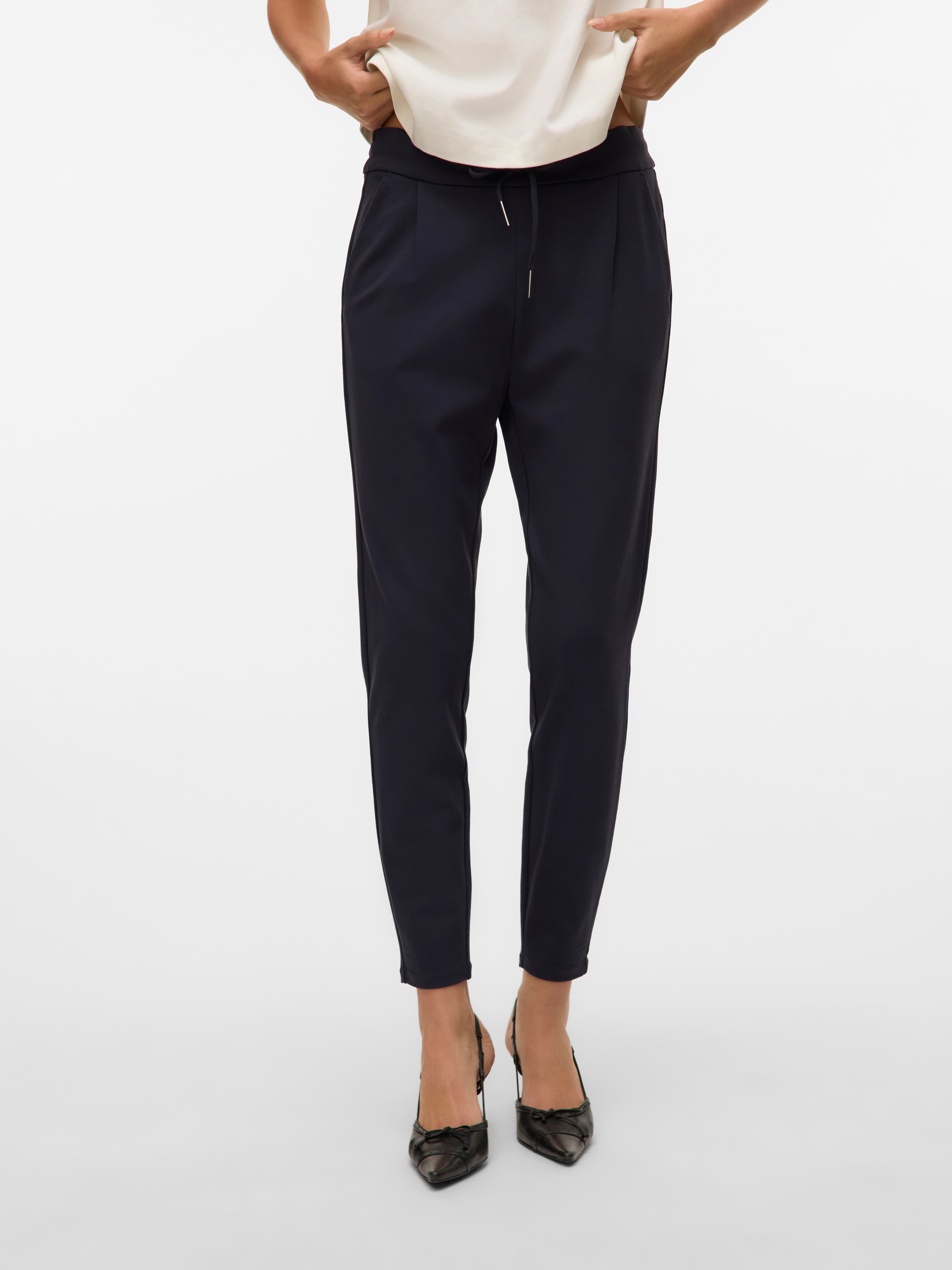 Vero Moda "VMEVA MR LOOSE STRING PANT GA NOOS" hinten mit elastischem Bündc günstig online kaufen