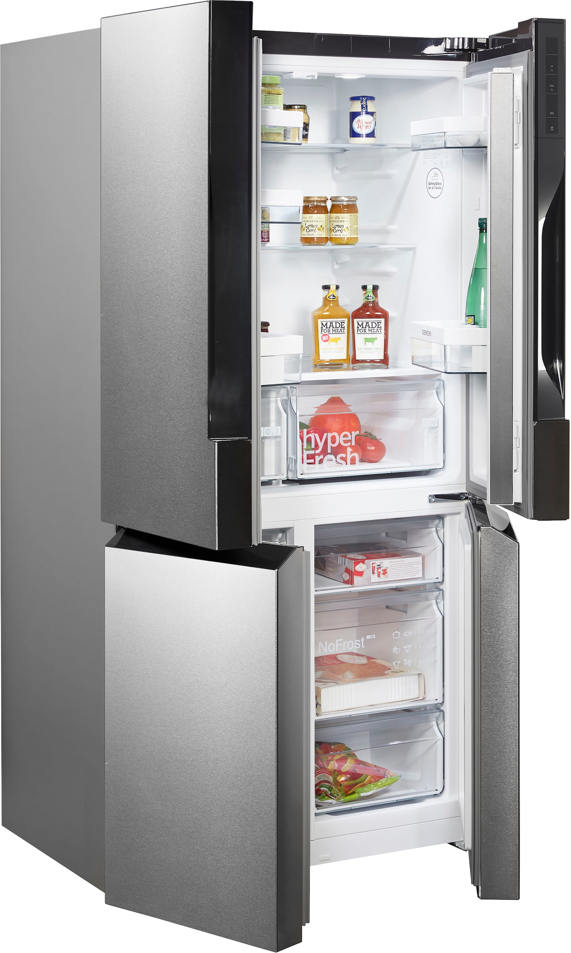 SIEMENS Multi Door iQ300 "KF96NVPEA" 183 cm hoch 91 cm breit noFrost, hyper günstig online kaufen