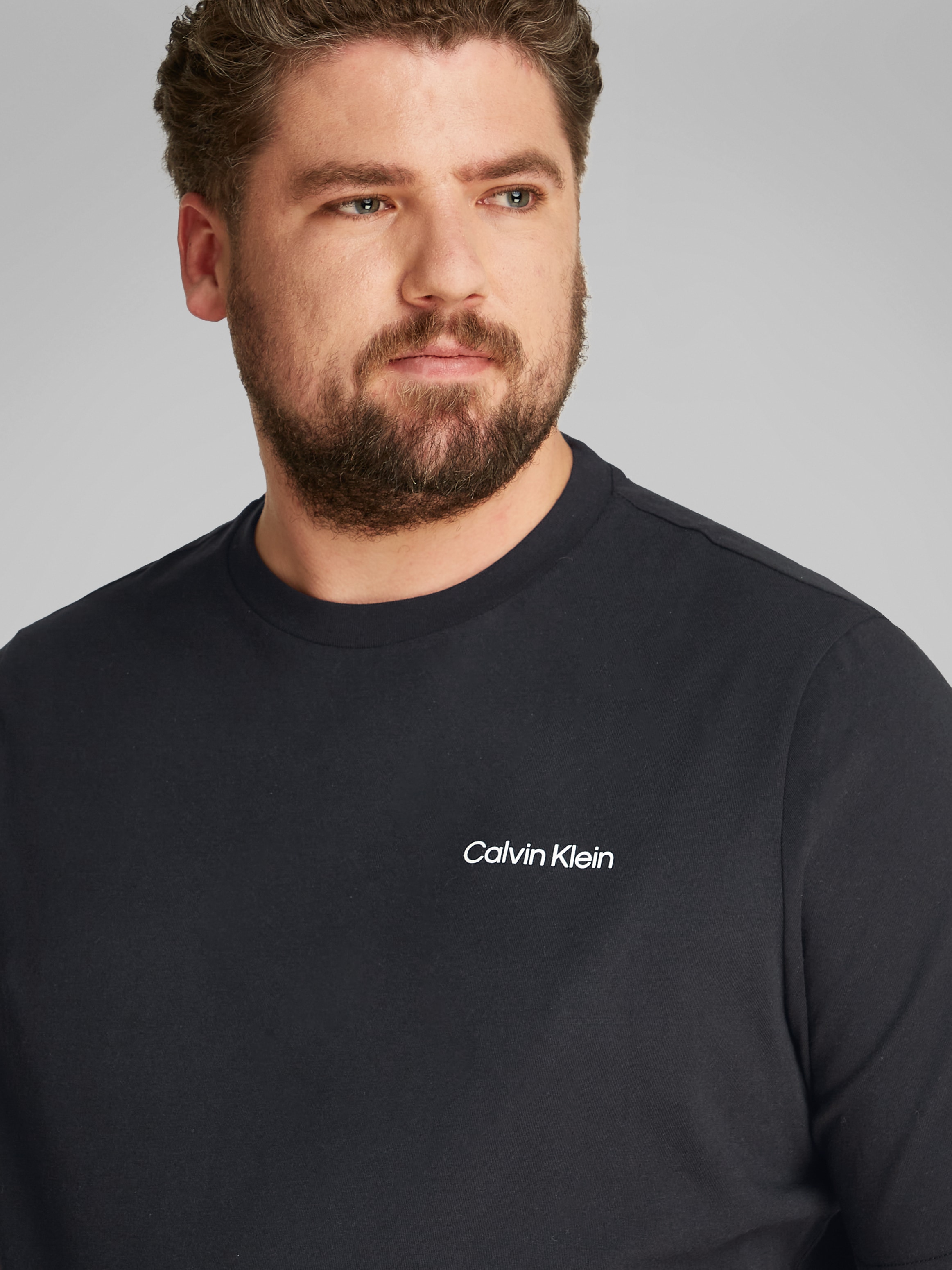 Calvin Klein Big&Tall T-Shirt »BT_CP-LINEAR BOX LOGO T-SHIRT«, in großen Größen