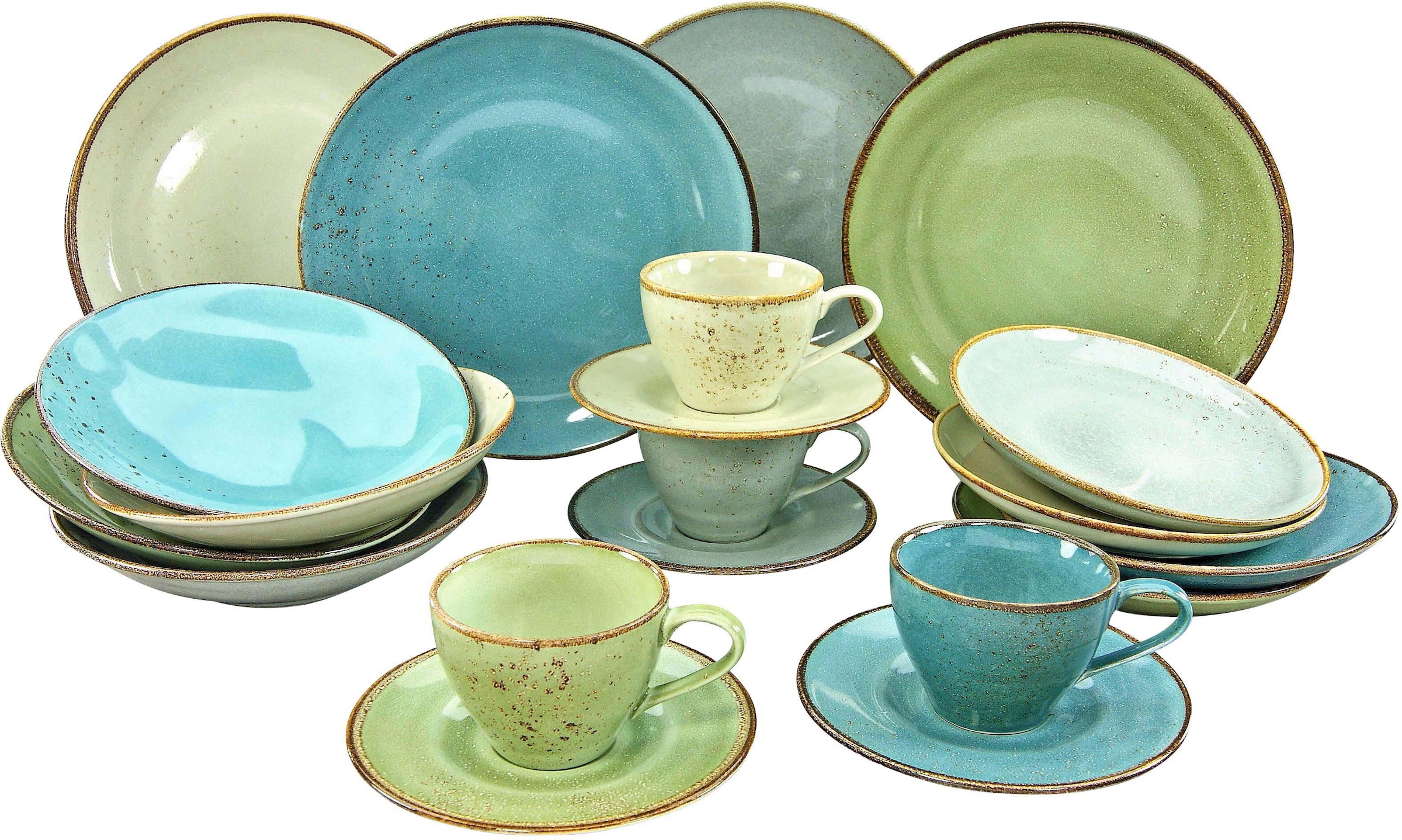 CreaTable Kombiservice "Geschirr-Set NATURE COLLECTION" Service, 20 Teile, günstig online kaufen