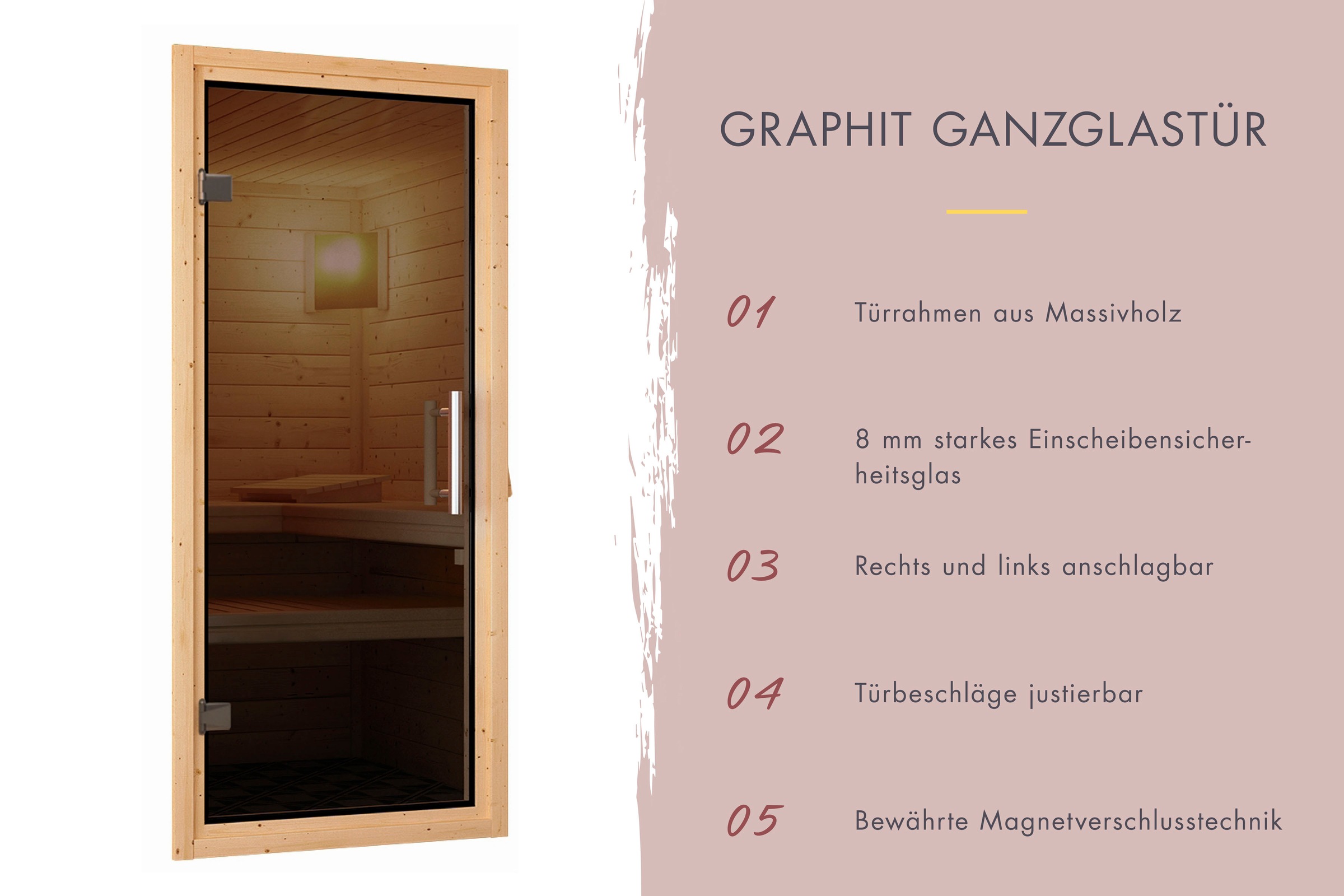 Karibu Sauna »Svea (Eckeinstieg)«, inklusive Ofenschutzgitter und Tür