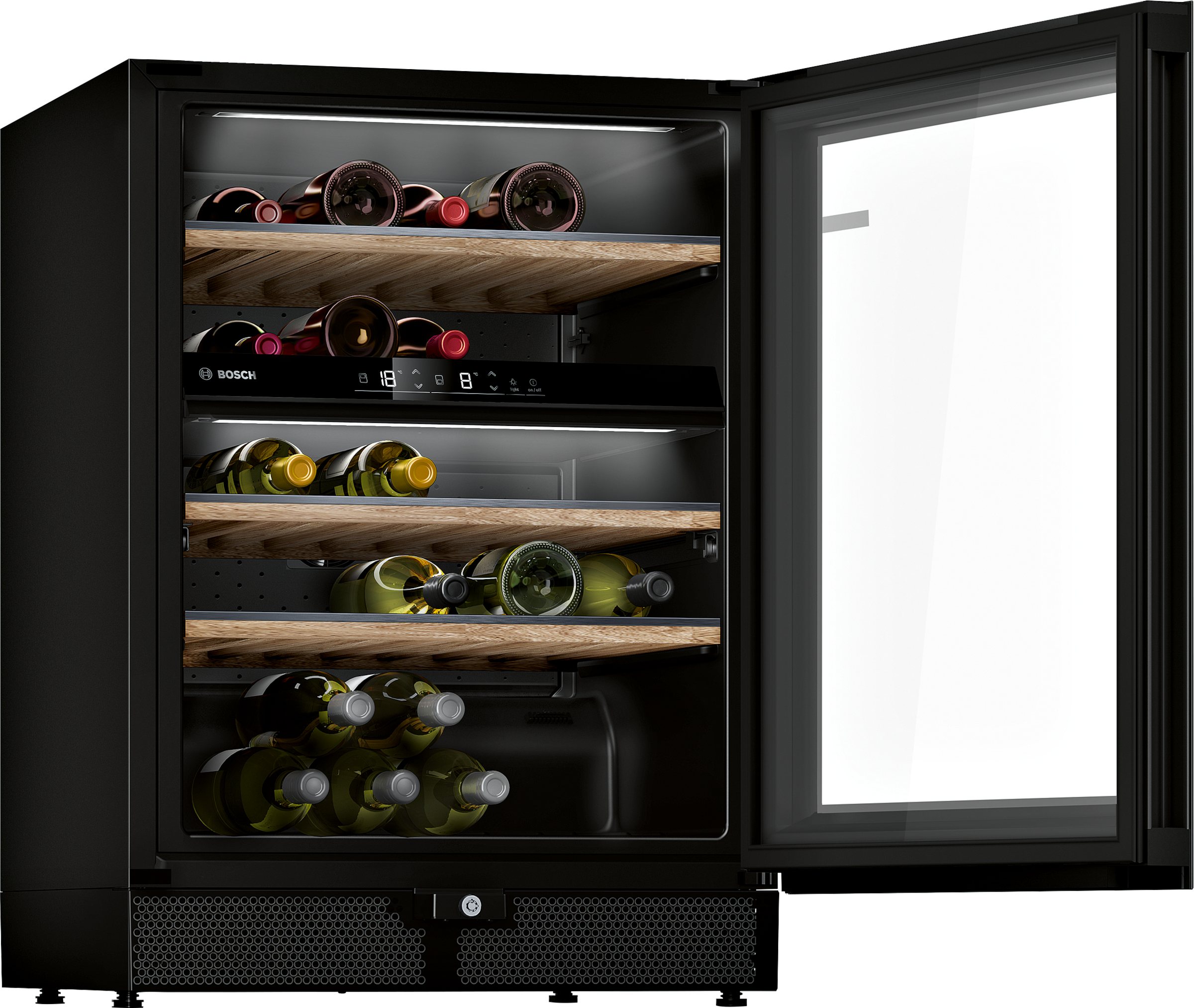 BOSCH Weinkühlschrank "KWK16ABGB" für 44 Stk. Standardflaschen á 075l günstig online kaufen