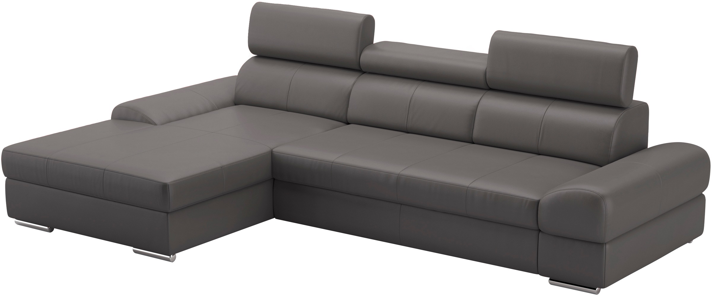 sit&more Ecksofa Broadway, mit verstellbaren Kopfteilen, wahlweise mit Bettfunktion