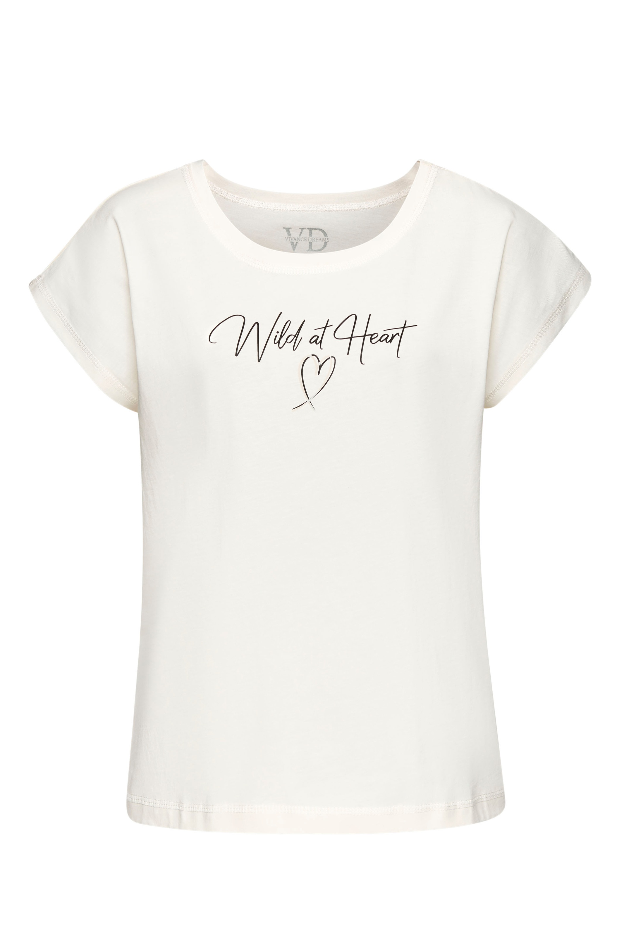 Vivance Dreams Pyjamaoberteil, mit Herzprint günstig online kaufen