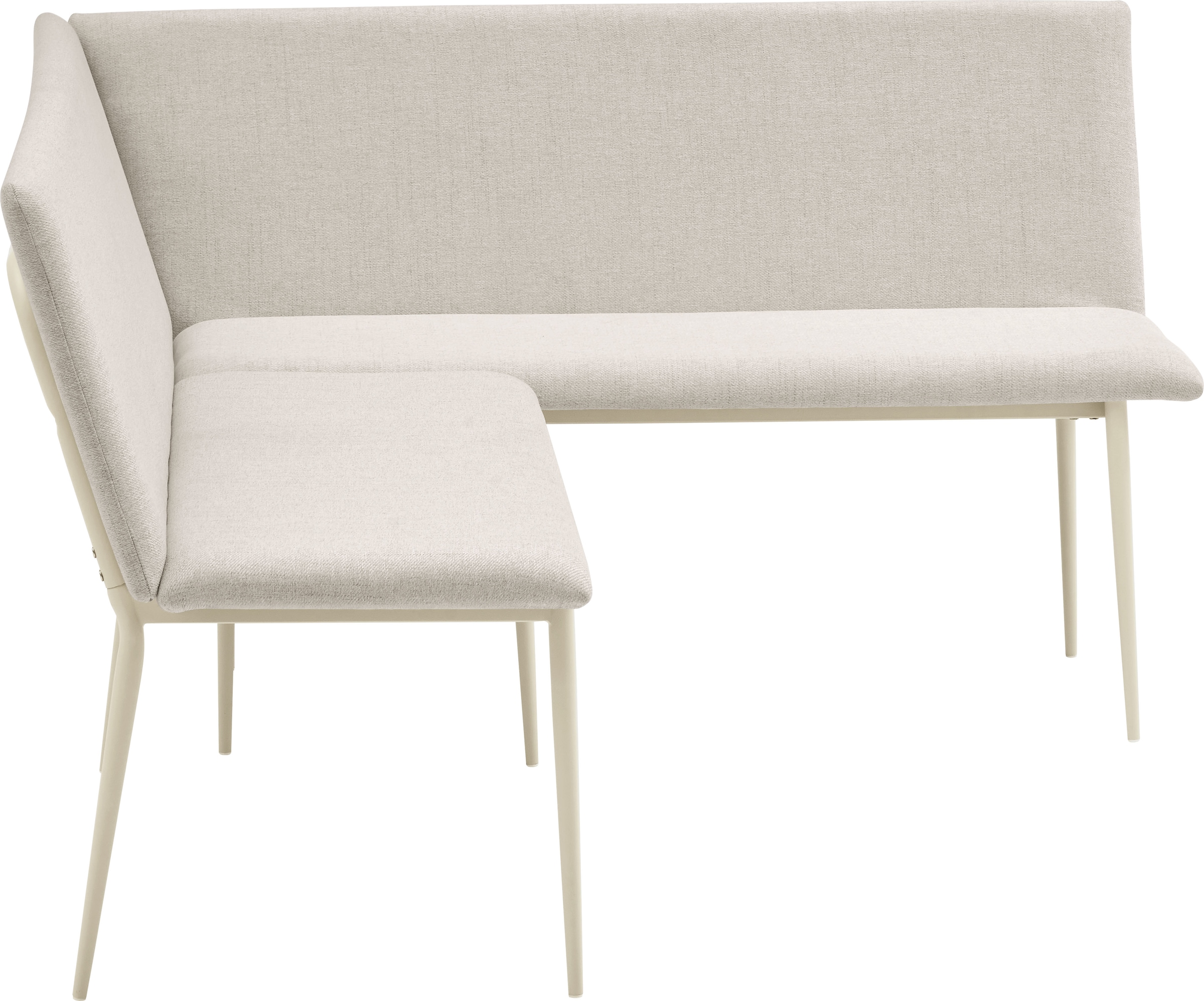 OTTO home Eckbank »Cassy« pflegeleichter Strukturstoff, Metallgestell, FSC-zertifiziertes Holz