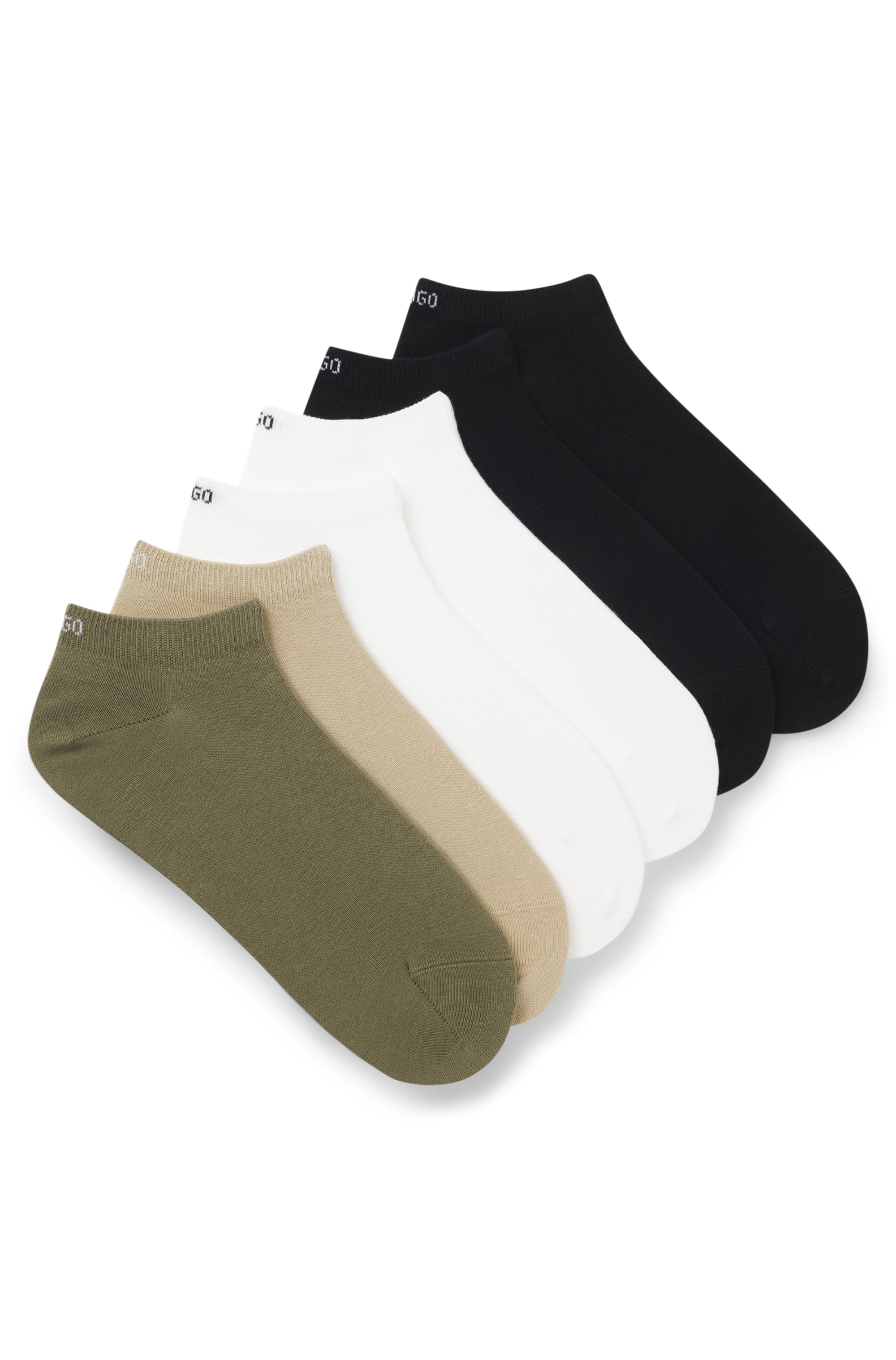 HUGO Underwear "6P AS UNI CC 1026" Packung, 6er-Pack, 6 Paar tlg. mit HUGO-Logoschriftzügen