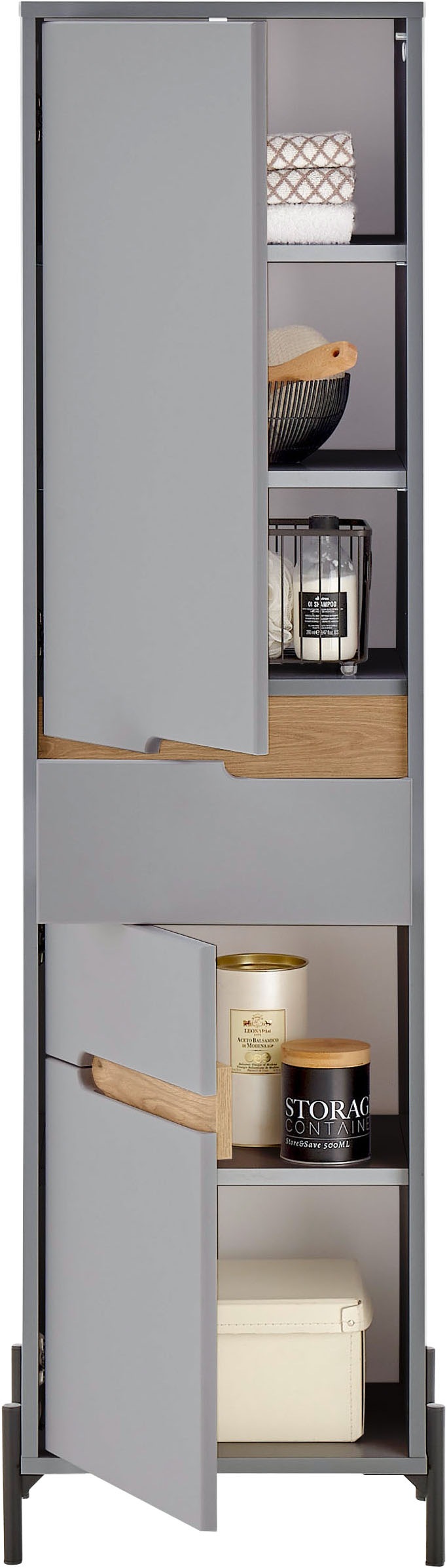 BASIC by Balculina Hochschrank »Avanto 40x155x35 cm« 1 Stk. tlg. Breite 40cm, Softclose für Türen, FSC-Mix 70%