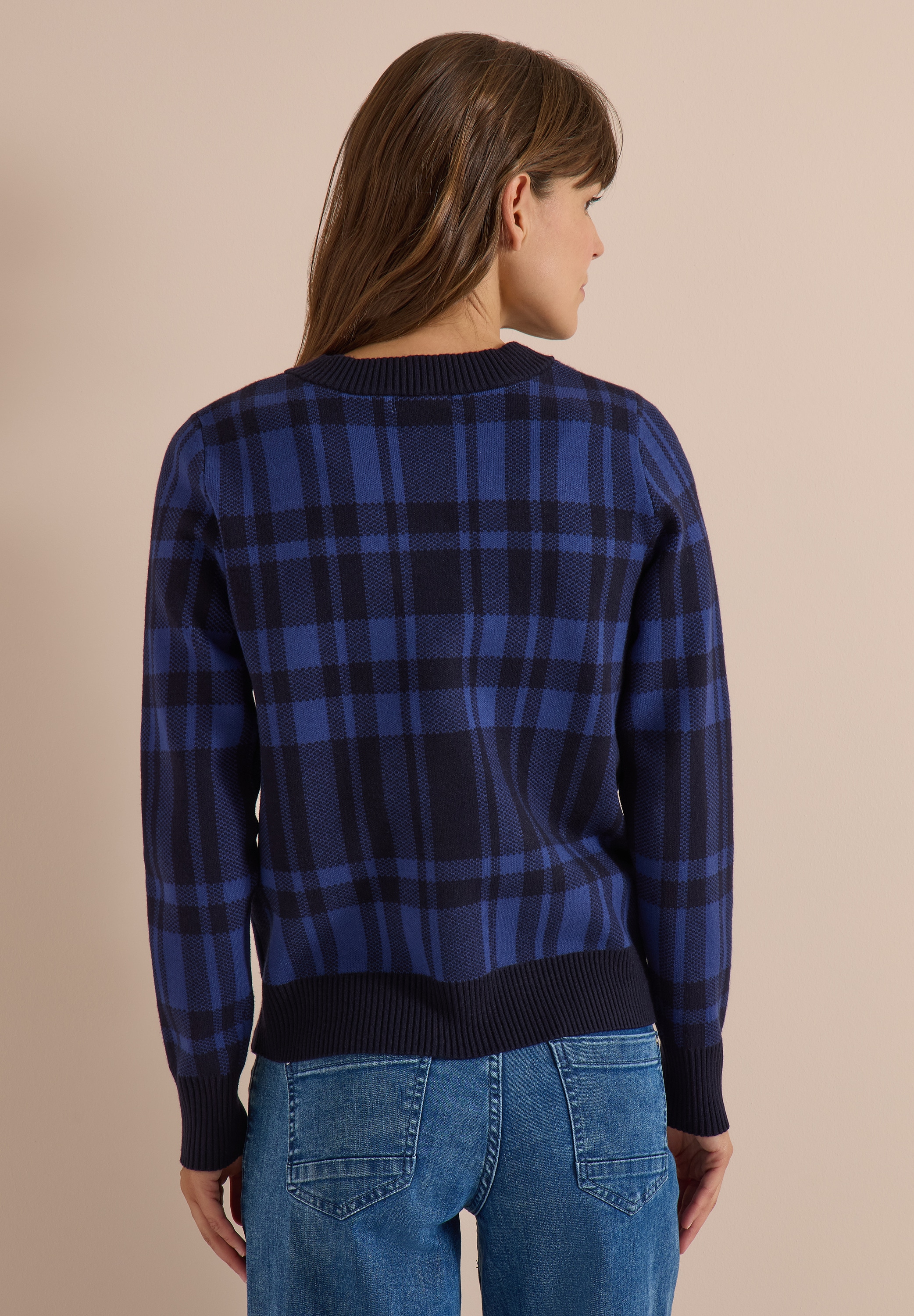 Cecil Strickjacke mit Karomuster