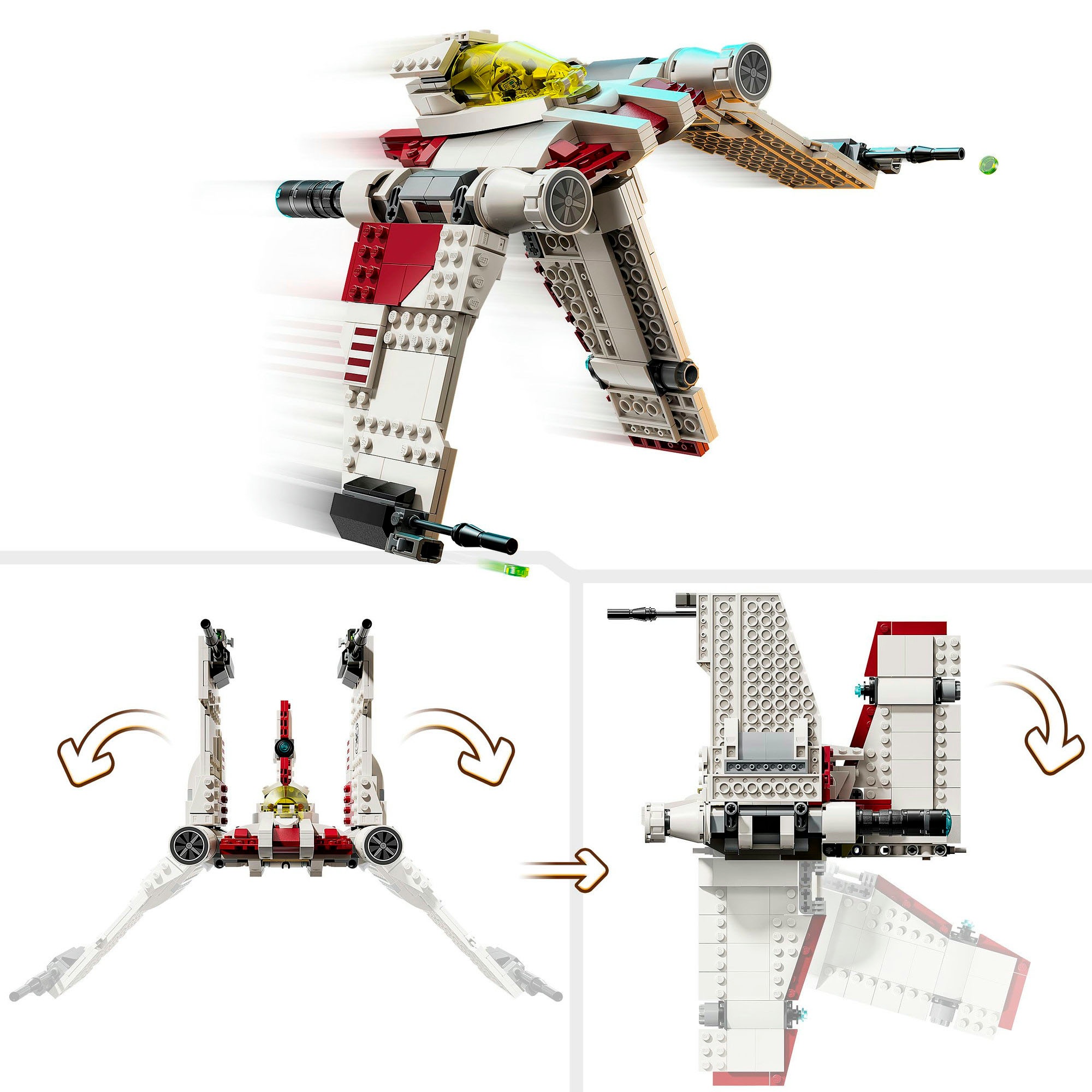 LEGO® Konstruktionsspielsteine »V-19 Torrent-Sternjäger (75432), LEGO Star Wars™«, (567 St.), Made in Europe