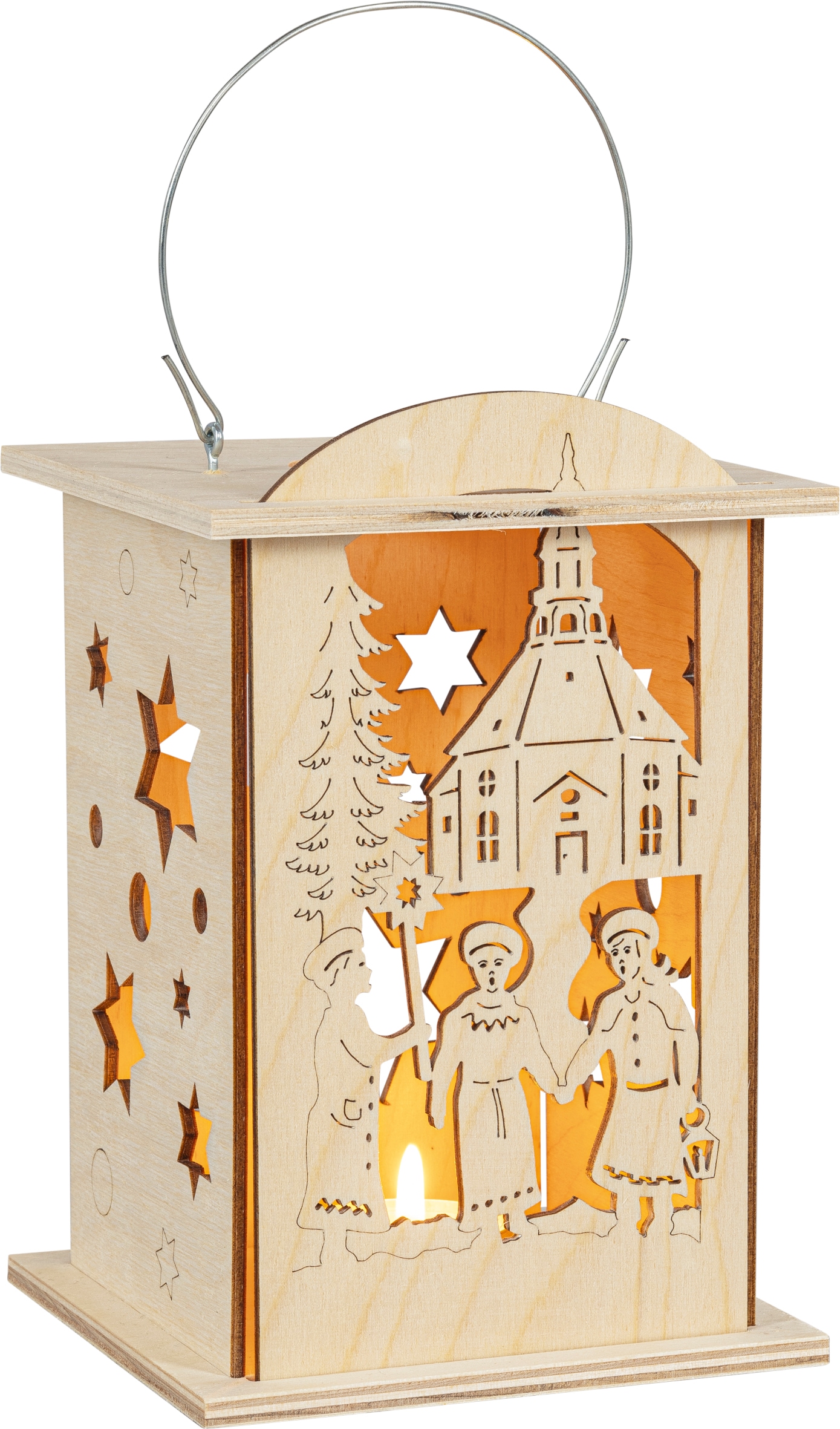 SAICO Original LED Laterne "Seiffener Kirche, warmweiß für Batteriebetrieb" günstig online kaufen