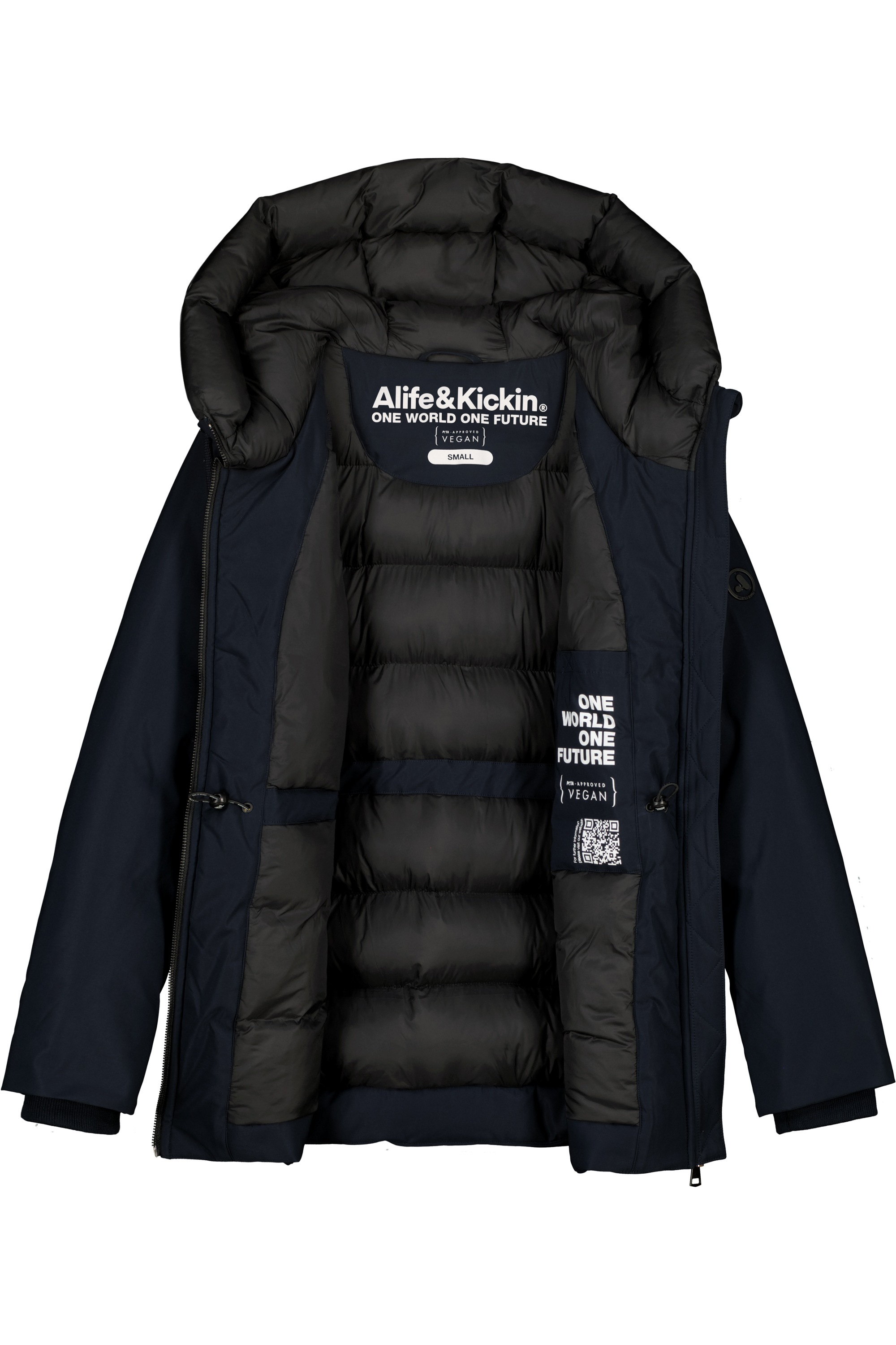 Alife & Kickin Winterjacke »Damen CicelyAK A«, Kurze warme Damenwinterjacke mit gefütterter Kapuze
