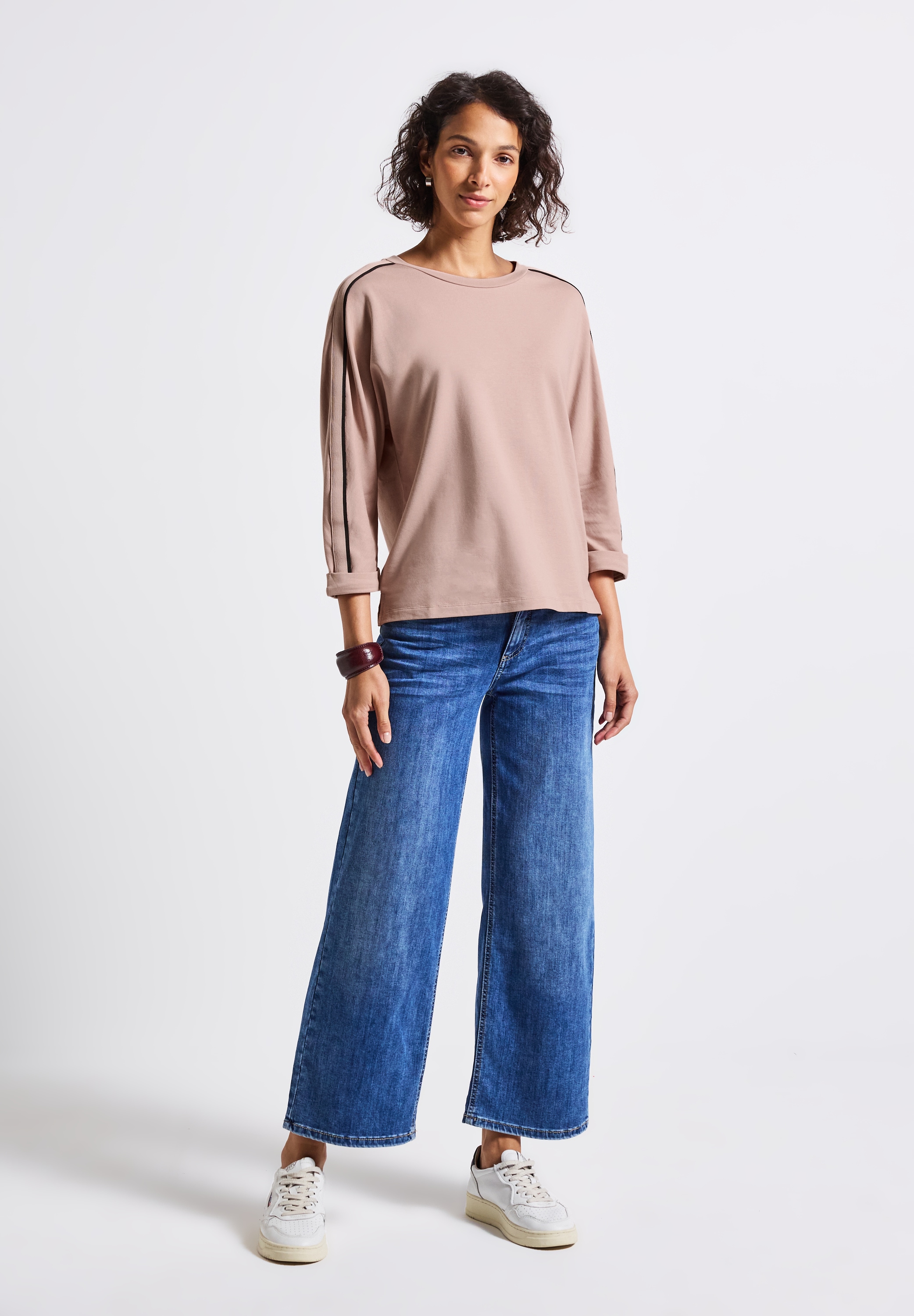 STREET ONE 3/4-Arm-Shirt, im soften Baumwoll-Mix