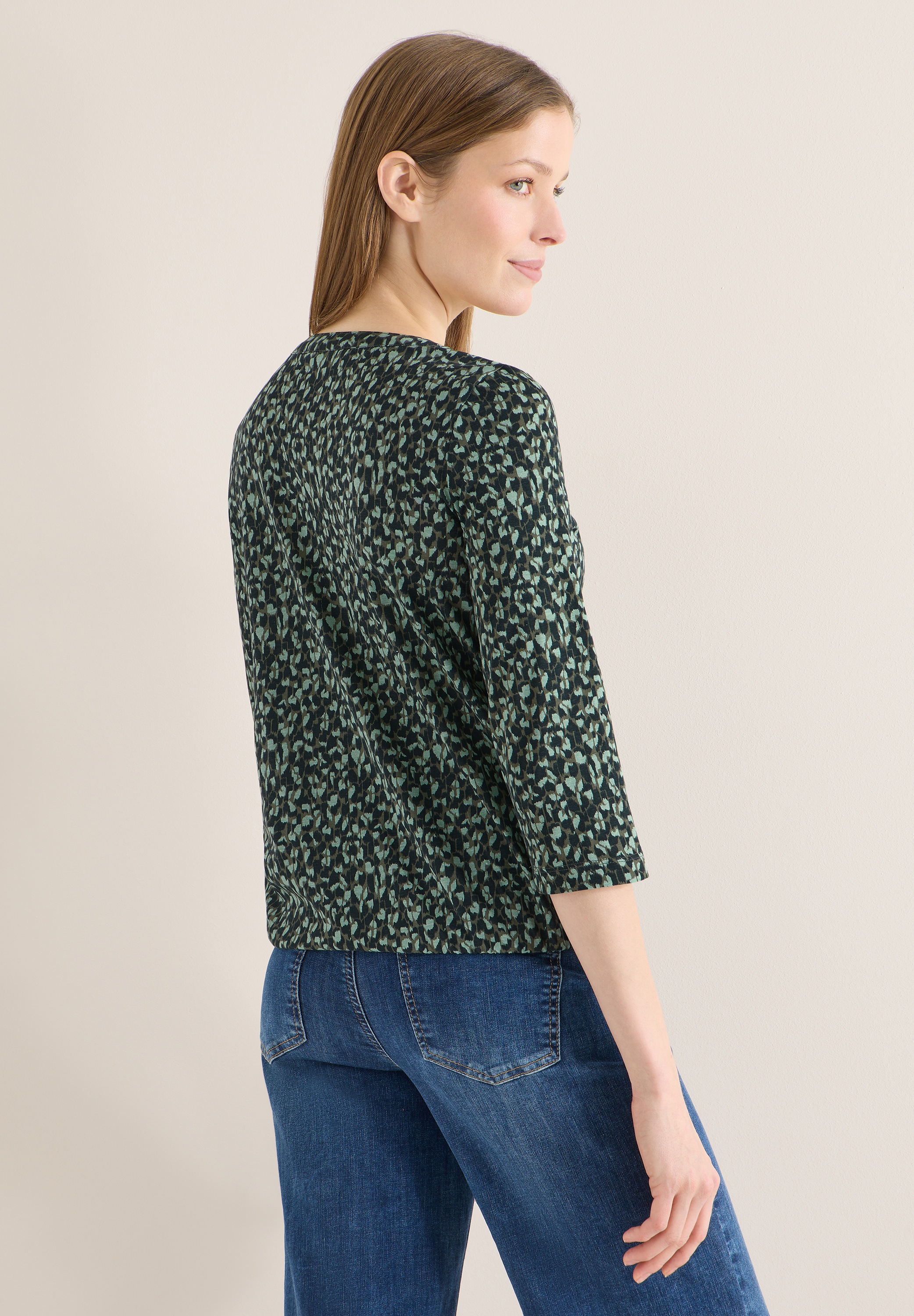 Cecil 3/4-Arm-Shirt aus reiner Baumwolle günstig online kaufen