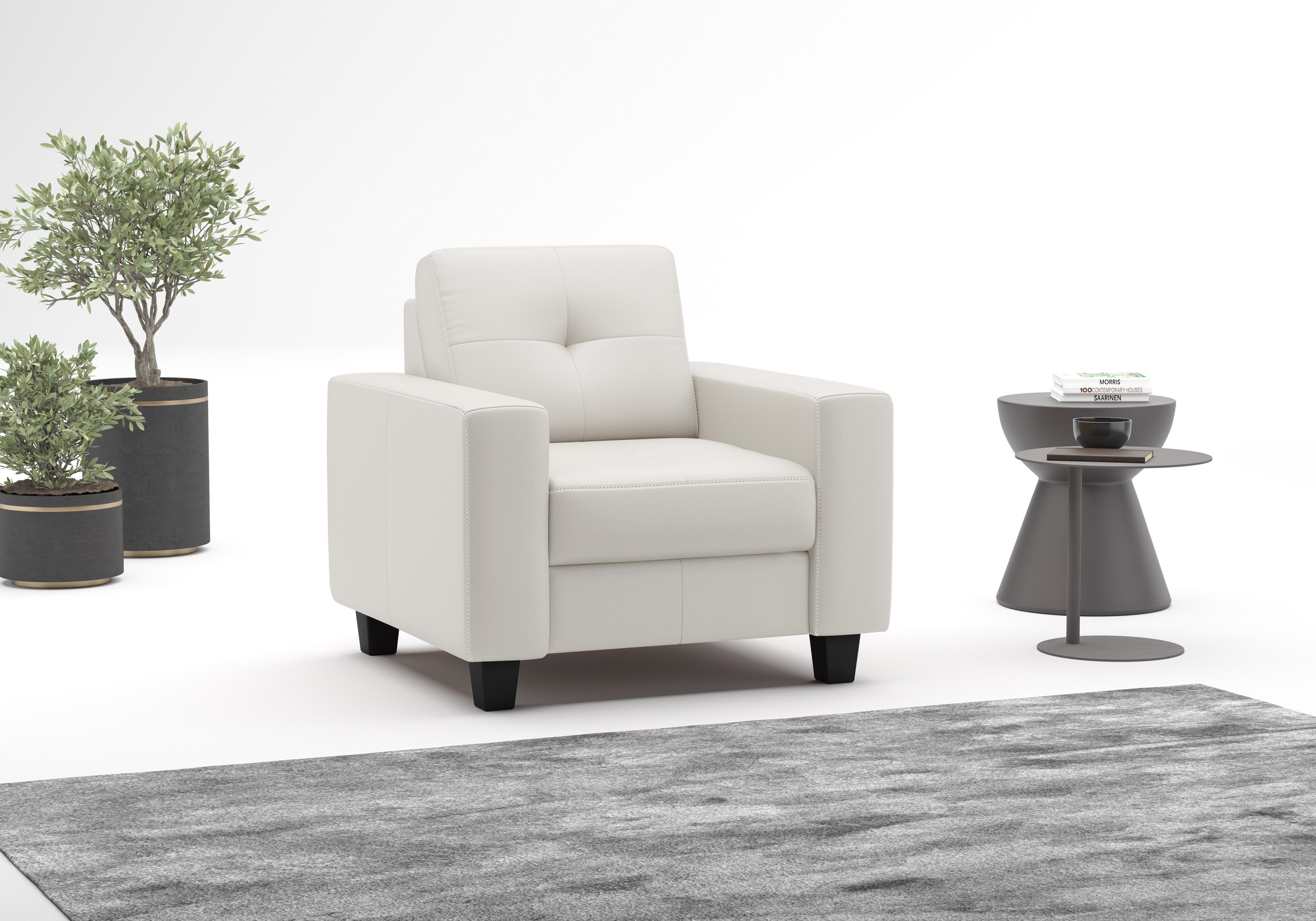 OTTO home Sessel "Varese" Kreuznaht in beige