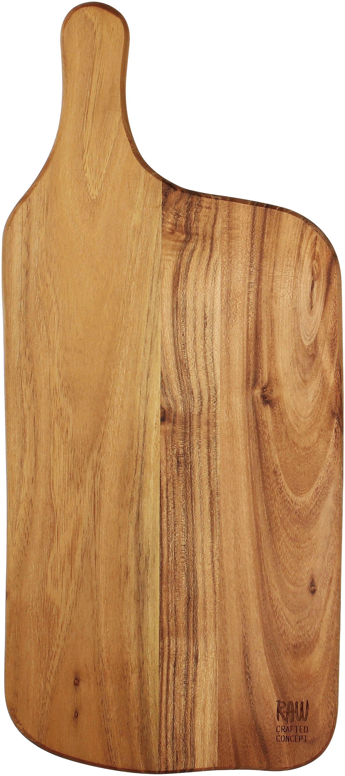 AIDA RAW Schneidebrett "RAW Teak", B/H/L: 19cm x 1,5cm x 43cm, braun, Küche, Schneidebretter, organisch, jedes Stück ein Unikat