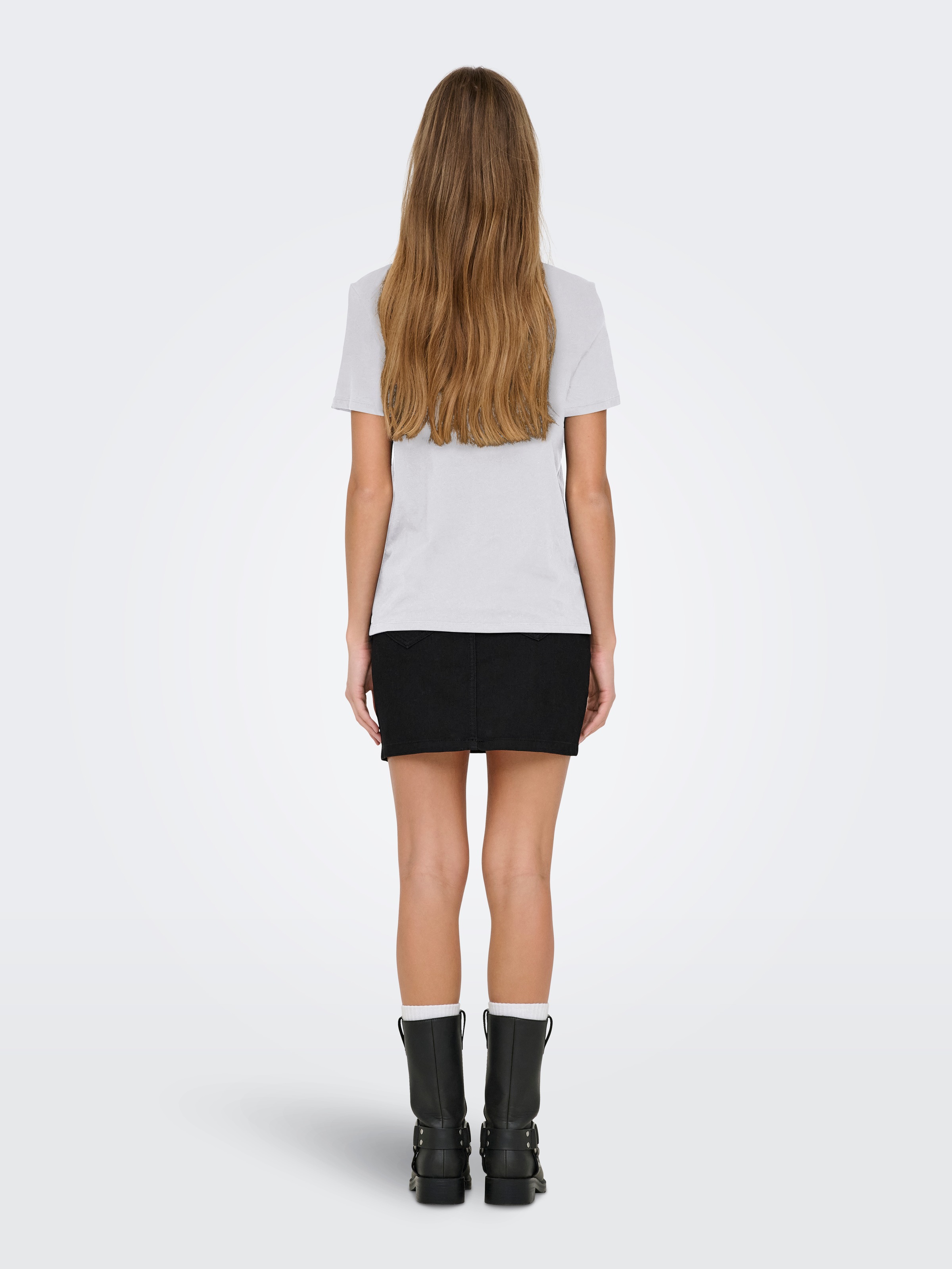 ONLY Kurzarmshirt »ONLARIANA LIFE S/S O-NECK BOX TOP JRS«