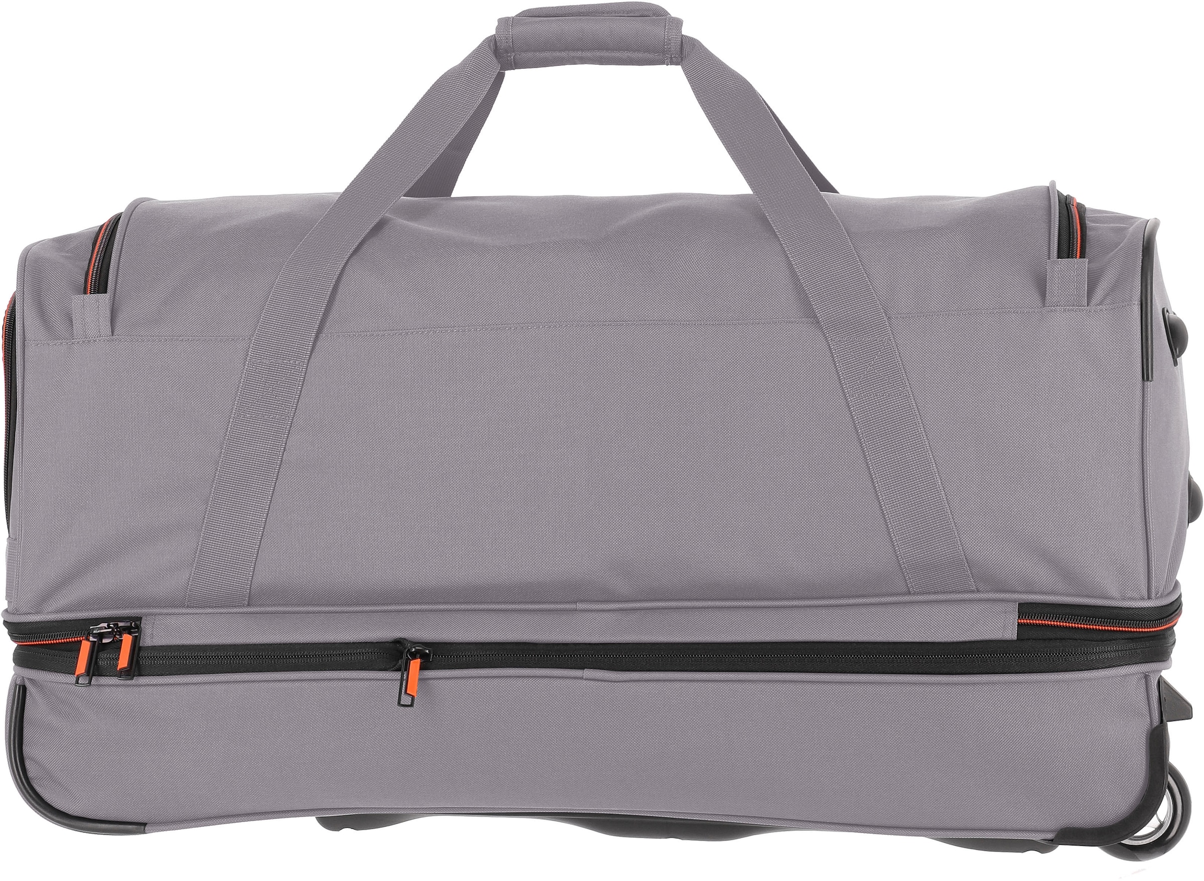 travelite Reisetasche »Basics, bestellen Trolleyfunktion | BAUR und grau/orange«, cm, 70 mit Volumenerweiterung