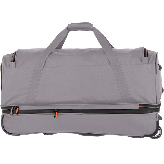 travelite Reisetasche »Basics, 70 cm, grau/orange«, mit Trolleyfunktion und  Volumenerweiterung bestellen | BAUR