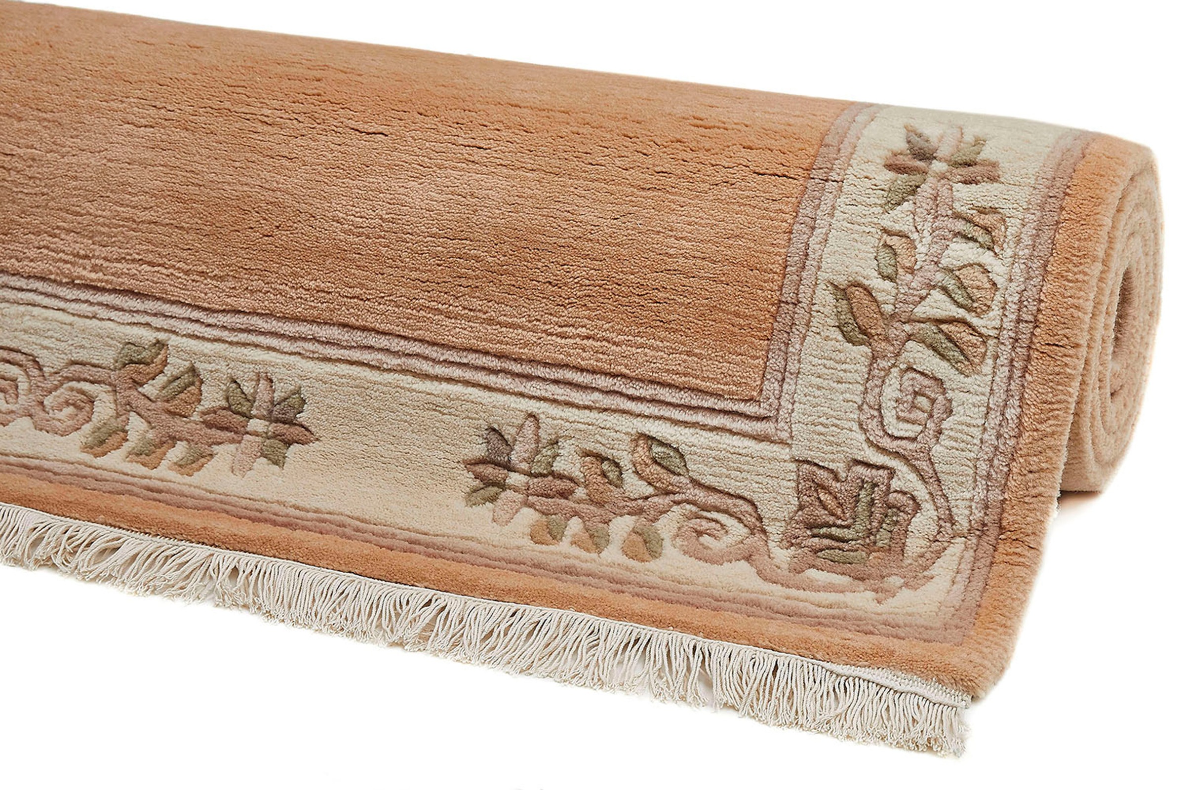 LUXOR living Wollteppich »Adour«, rechteckig, 18 mm Höhe, reine Wolle, handgeknüpft, mit Bordüre und Fransen, Wohnzimmer