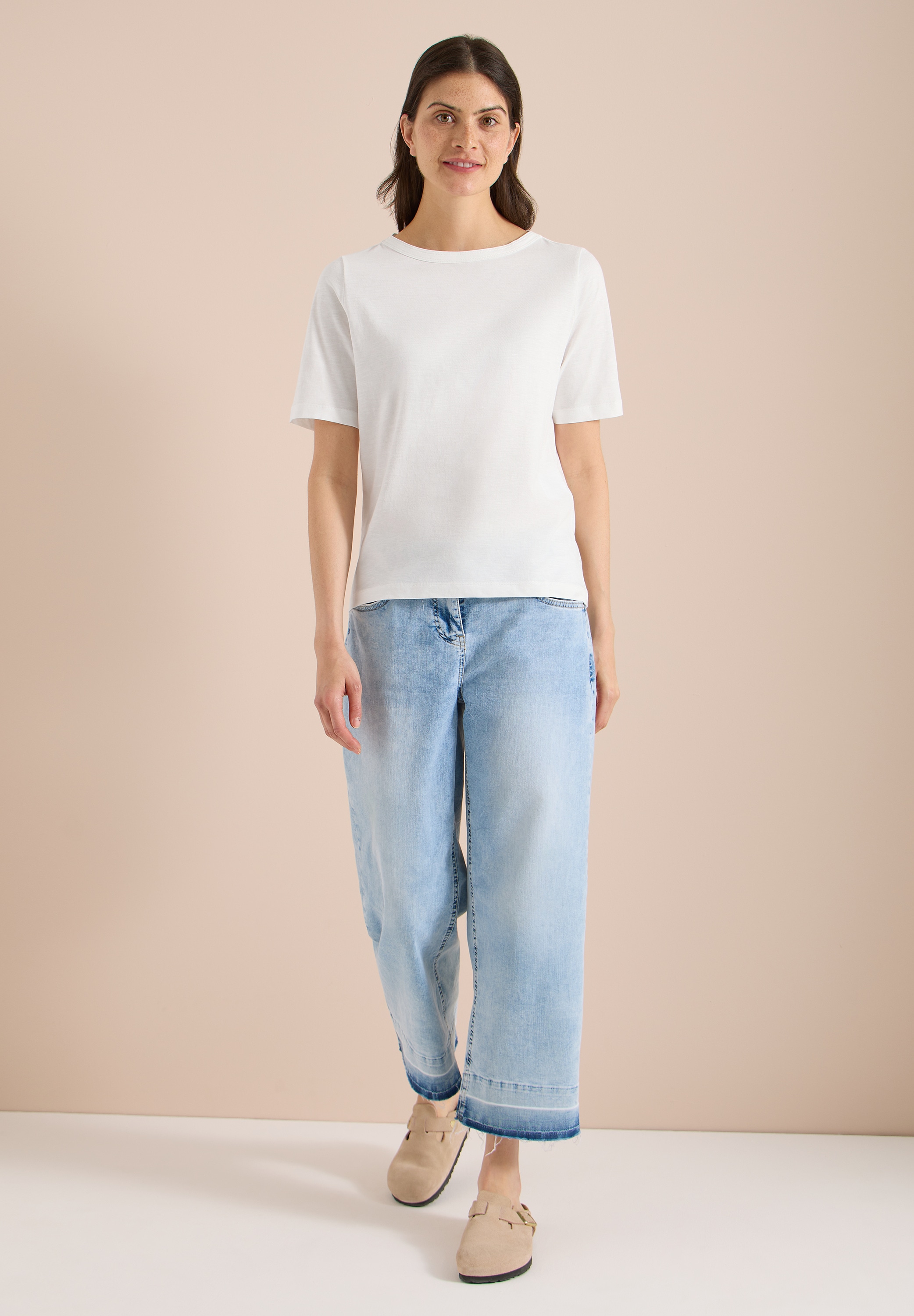 Cecil T-Shirt aus reiner Baumwolle