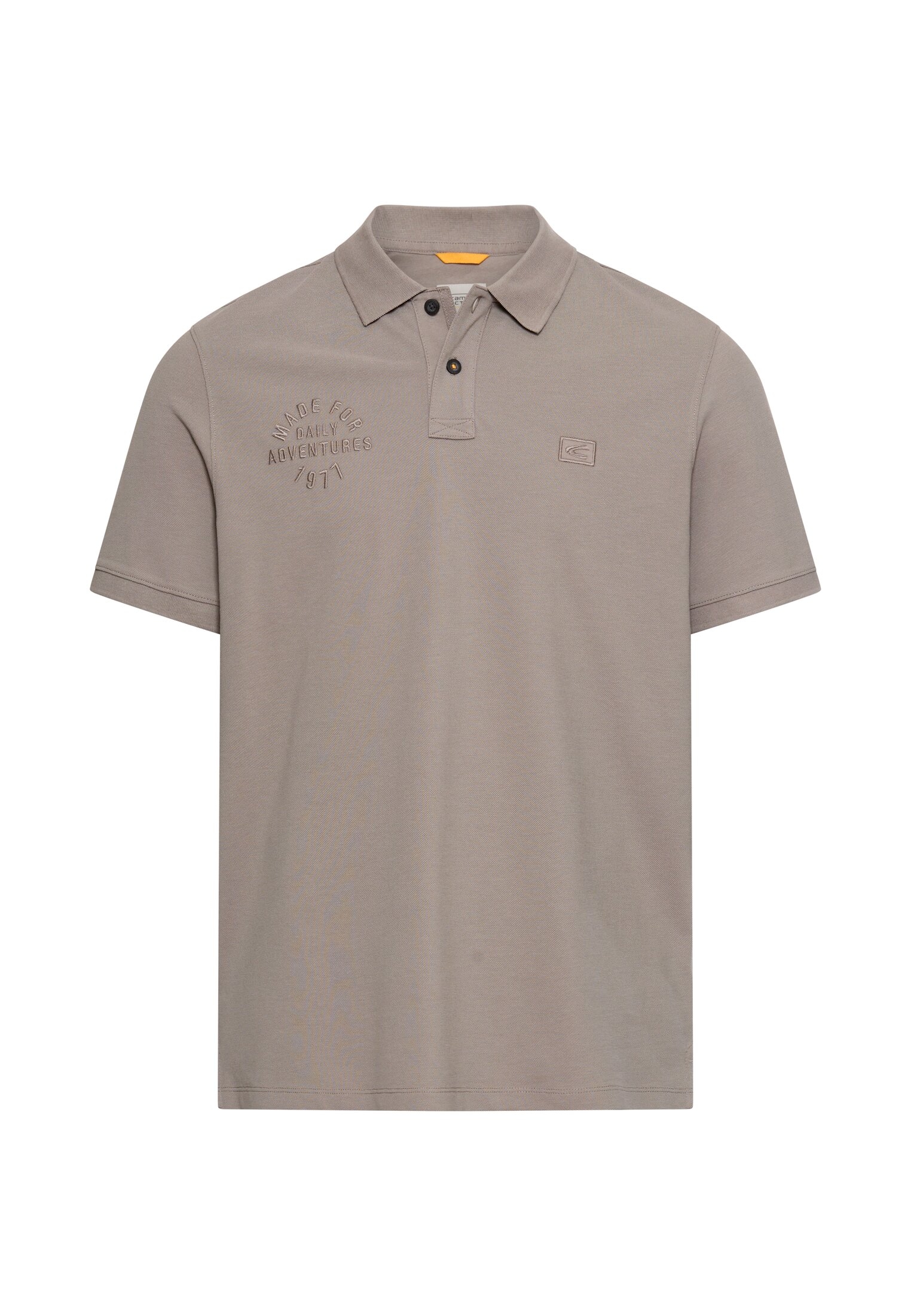 camel active Poloshirt mit Stickerei auf der Brust günstig online kaufen