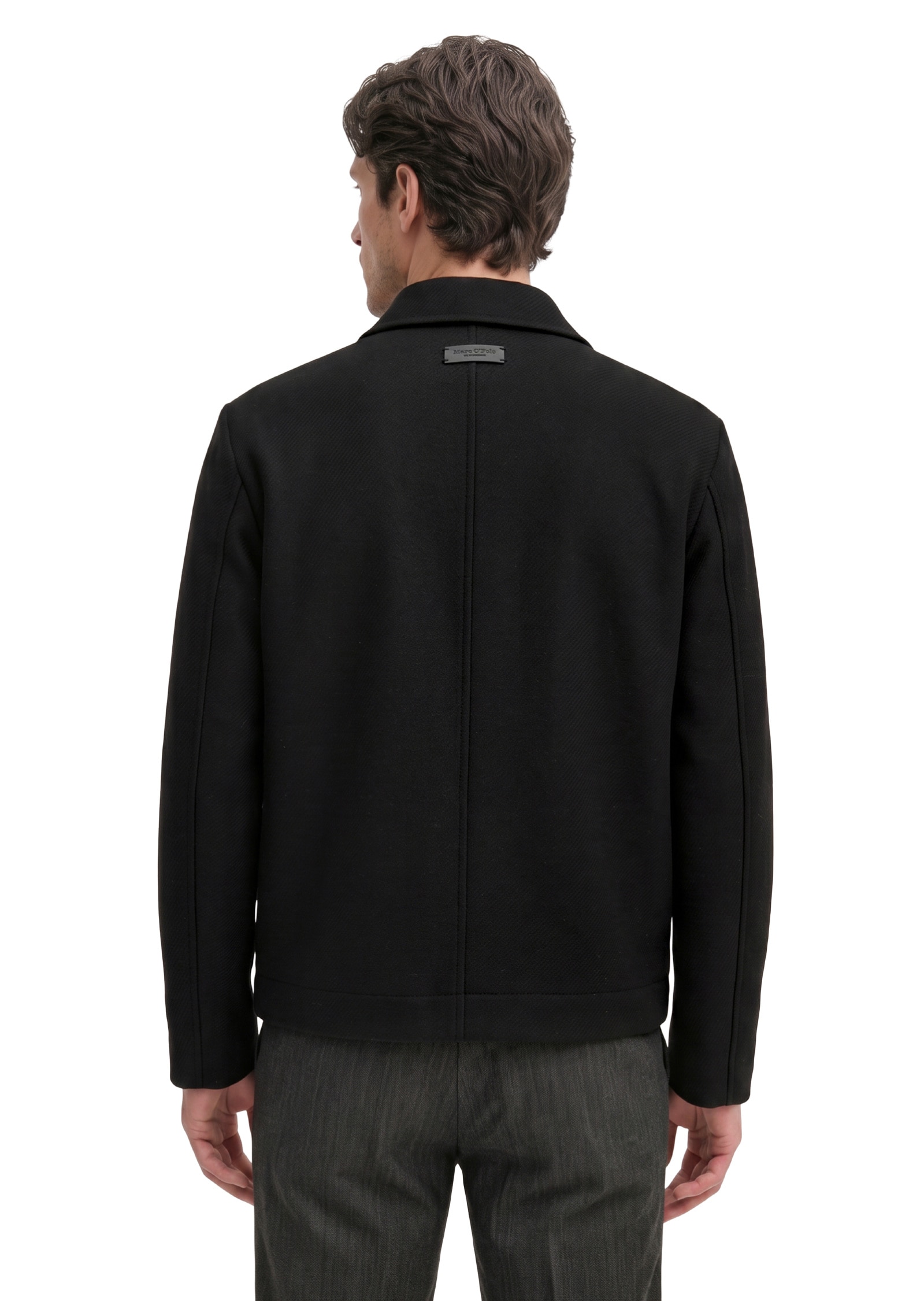 Marc O'Polo Outdoorjacke »aus weichem Schurwoll-Mix«