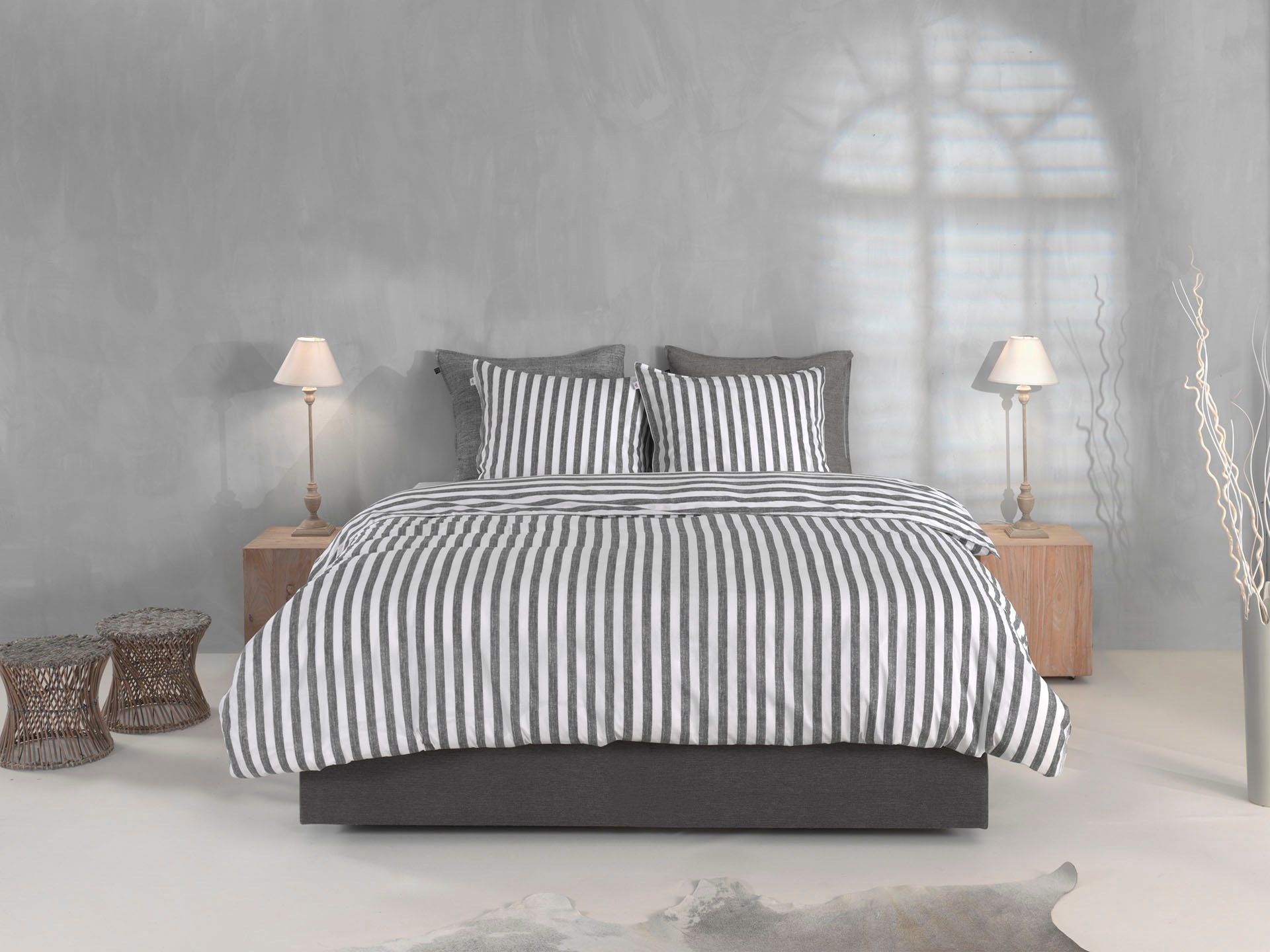 ZO HOME Bettwäsche "Banda-di-Lino" 2 Stk. tlg. Bettwäsche aus 100% Baumwoll günstig online kaufen