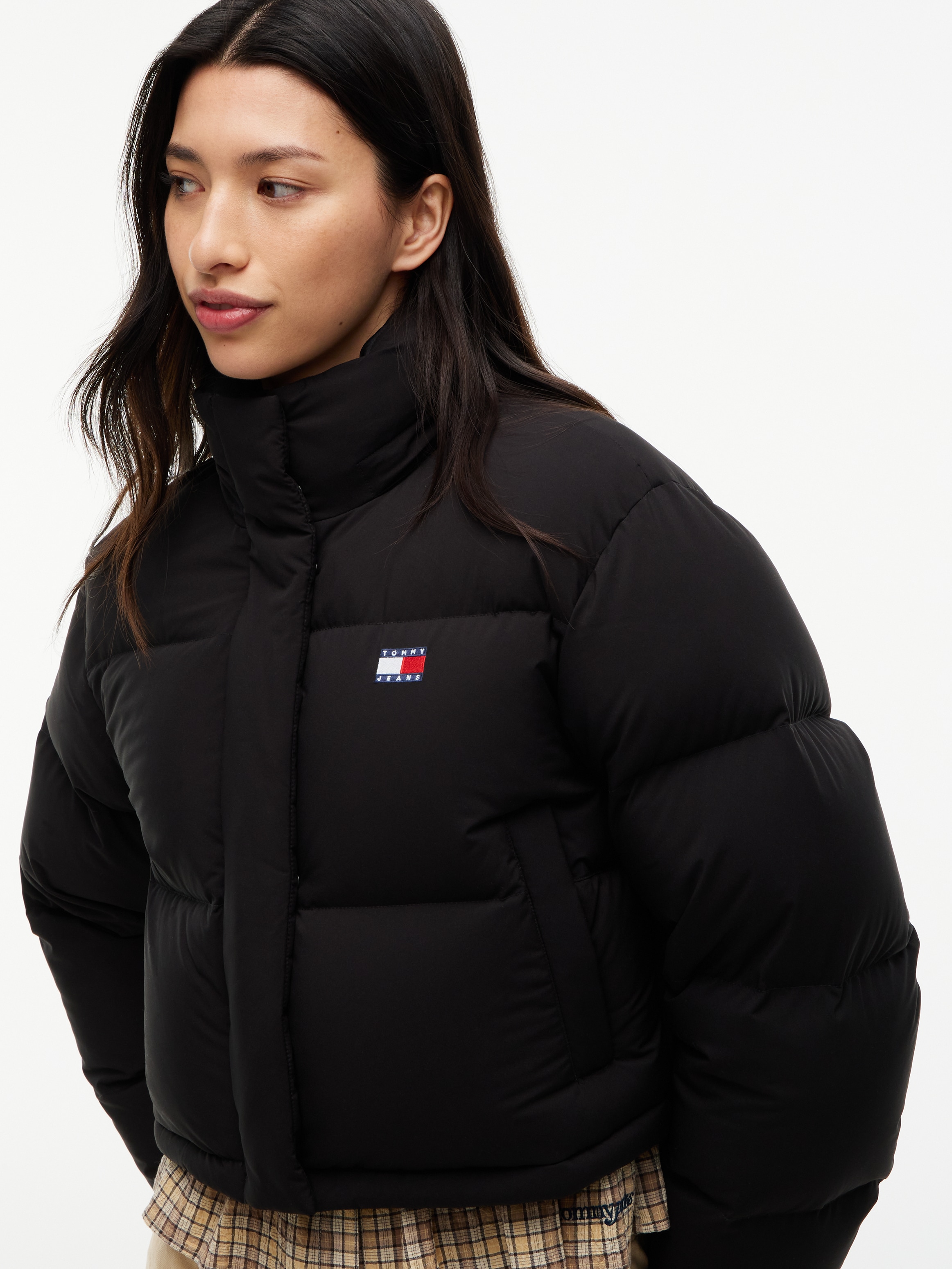 Tommy Jeans Steppjacke "TJW CRP ALASKA PUFFER EXT" mit Kapuze Kunstfaser