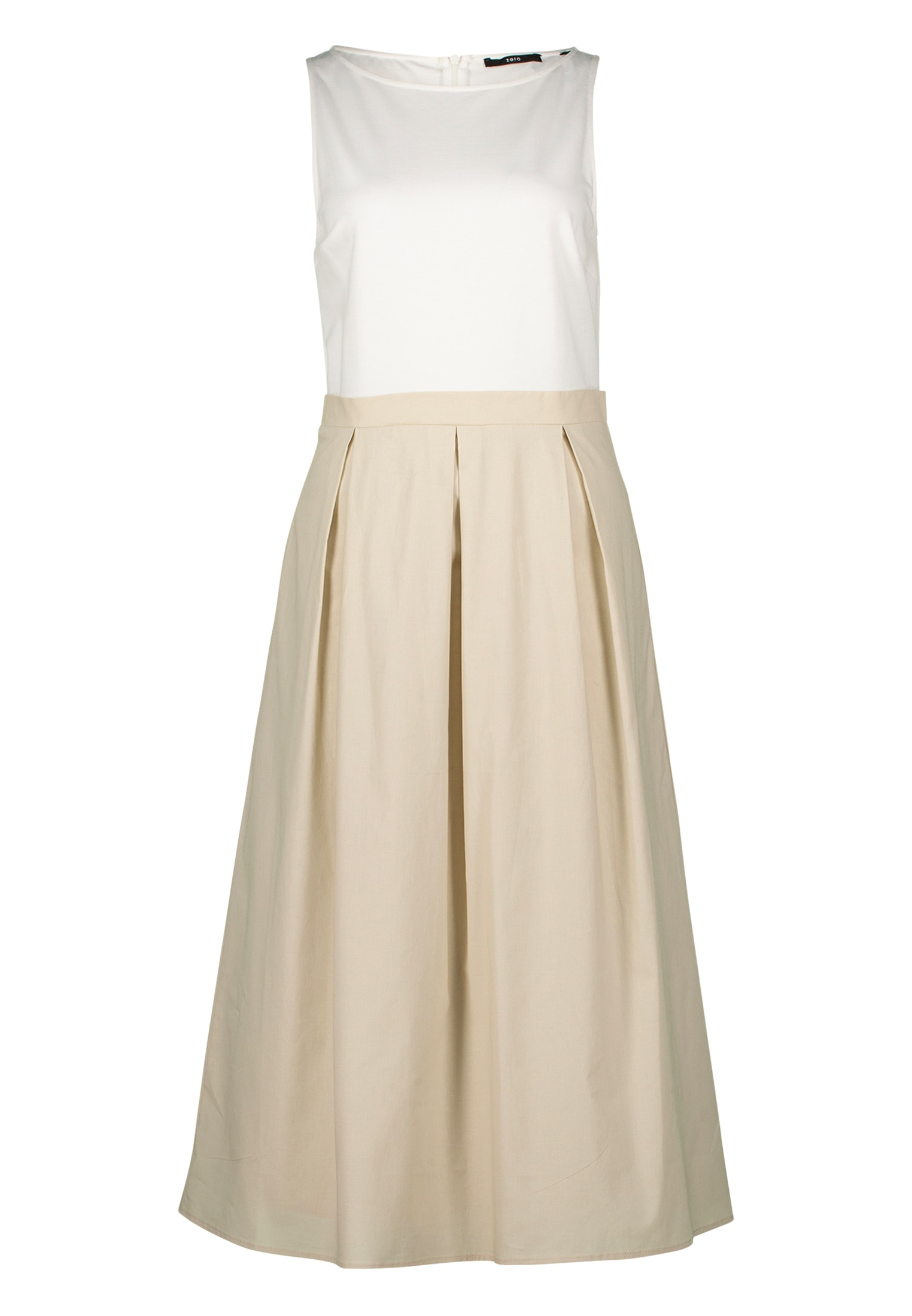 Zero Midikleid »zero Midikleid 2-in1-Optik ausgestellt«, Falten