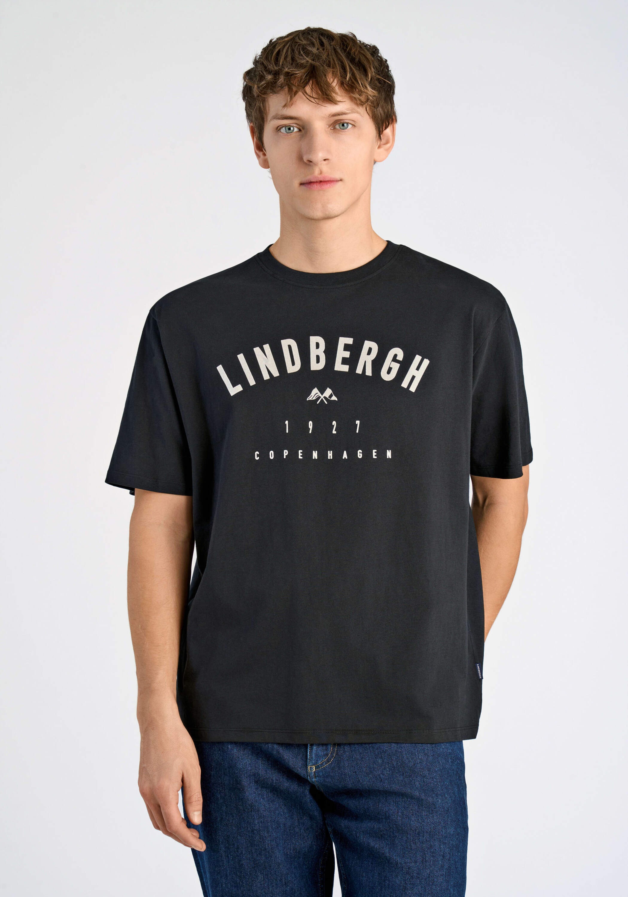 LINDBERGH Kurzarmshirt "T-Shirt (Kurzarm) Relaxed Fit"