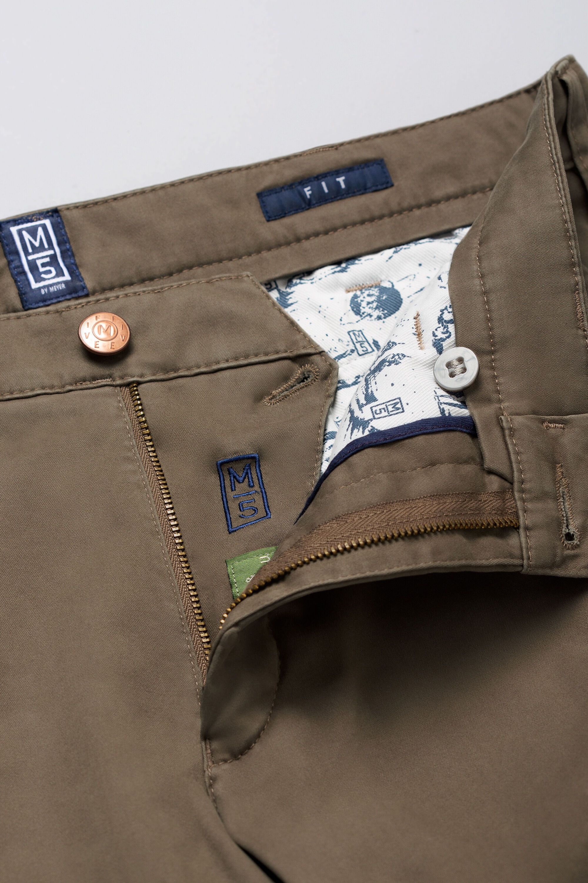 MEYER Chinos "M5 FIT", im unifarbenen Design günstig online kaufen