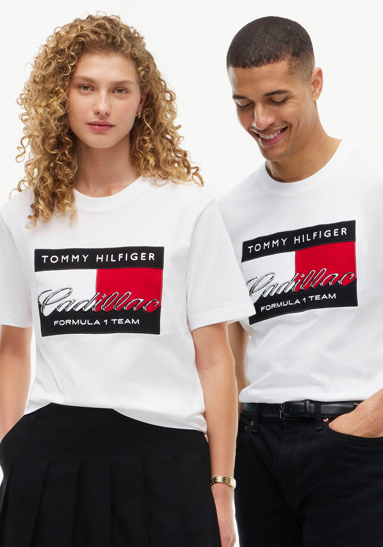 Tommy Hilfiger T-Shirt »TH x Cadillac Formula 1® Team GRAPHIC FLAG« aus Baumwoll-Jersey, Unisex