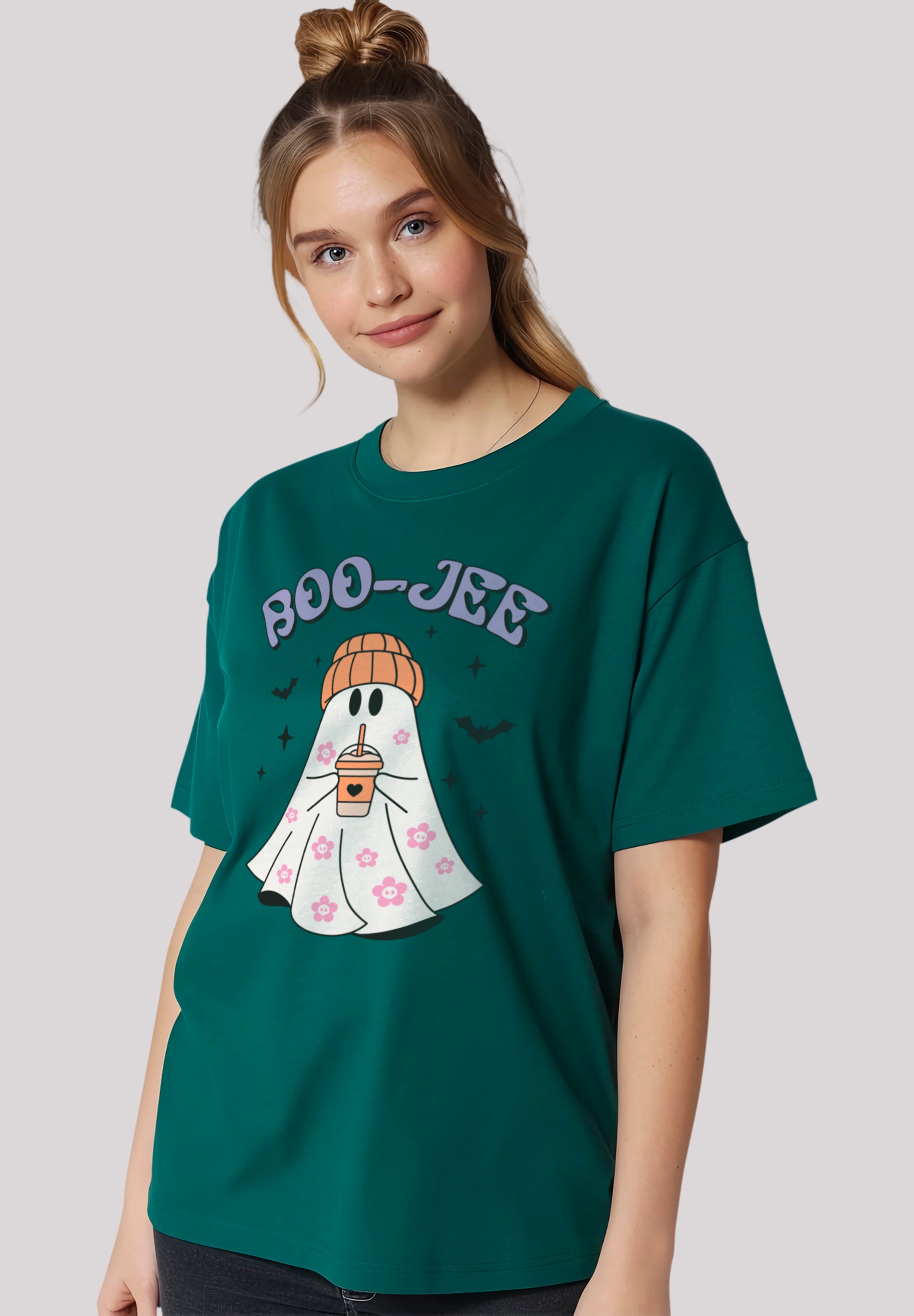 F4NT4STIC T-Shirt "Retro Halloween Boo Jee Coffee", Premium Qualität, Hallo günstig online kaufen