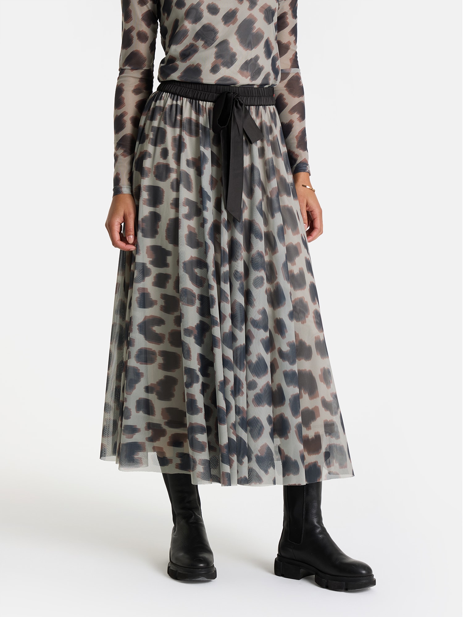 Lieblingsstück Midirock "RebiaL" in Mesh-Optik günstig online kaufen