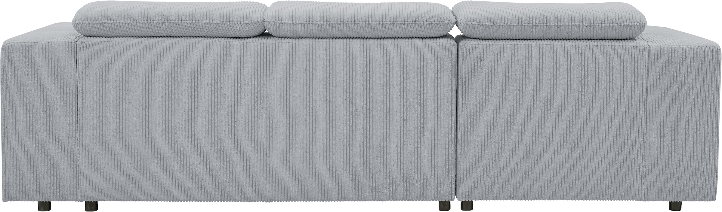 WERK2 Ecksofa »Cherry, modernes Sofa mit Komfortfunktionen, Breite 270cm, L-Form,«, bequem, mit verstellbaren Kopfteilen, Schlaffunktion und Bettkasten