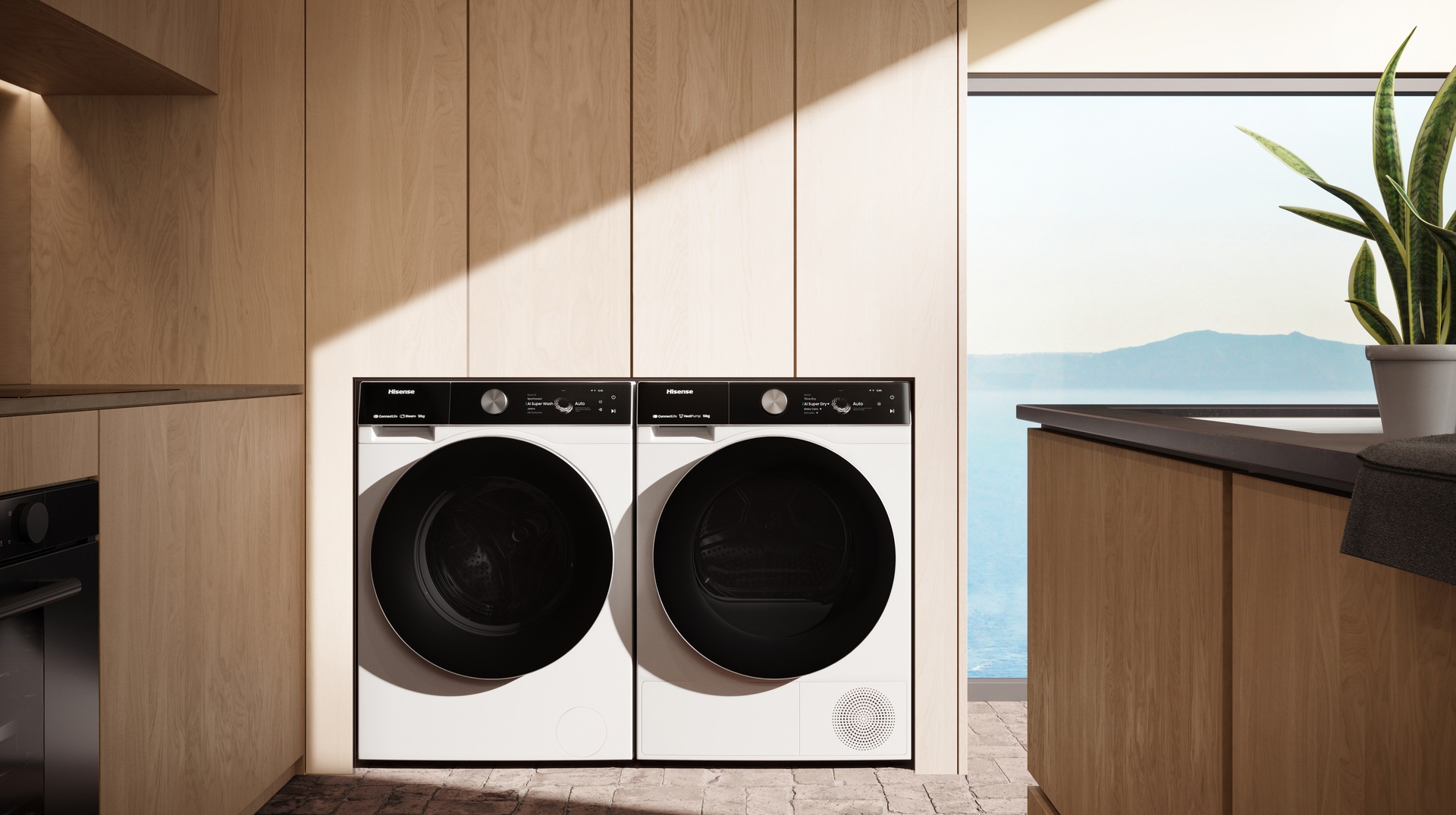 Hisense Wärmepumpentrockner »DH7S107BW«, Dynamisches TFT-Touch-Display